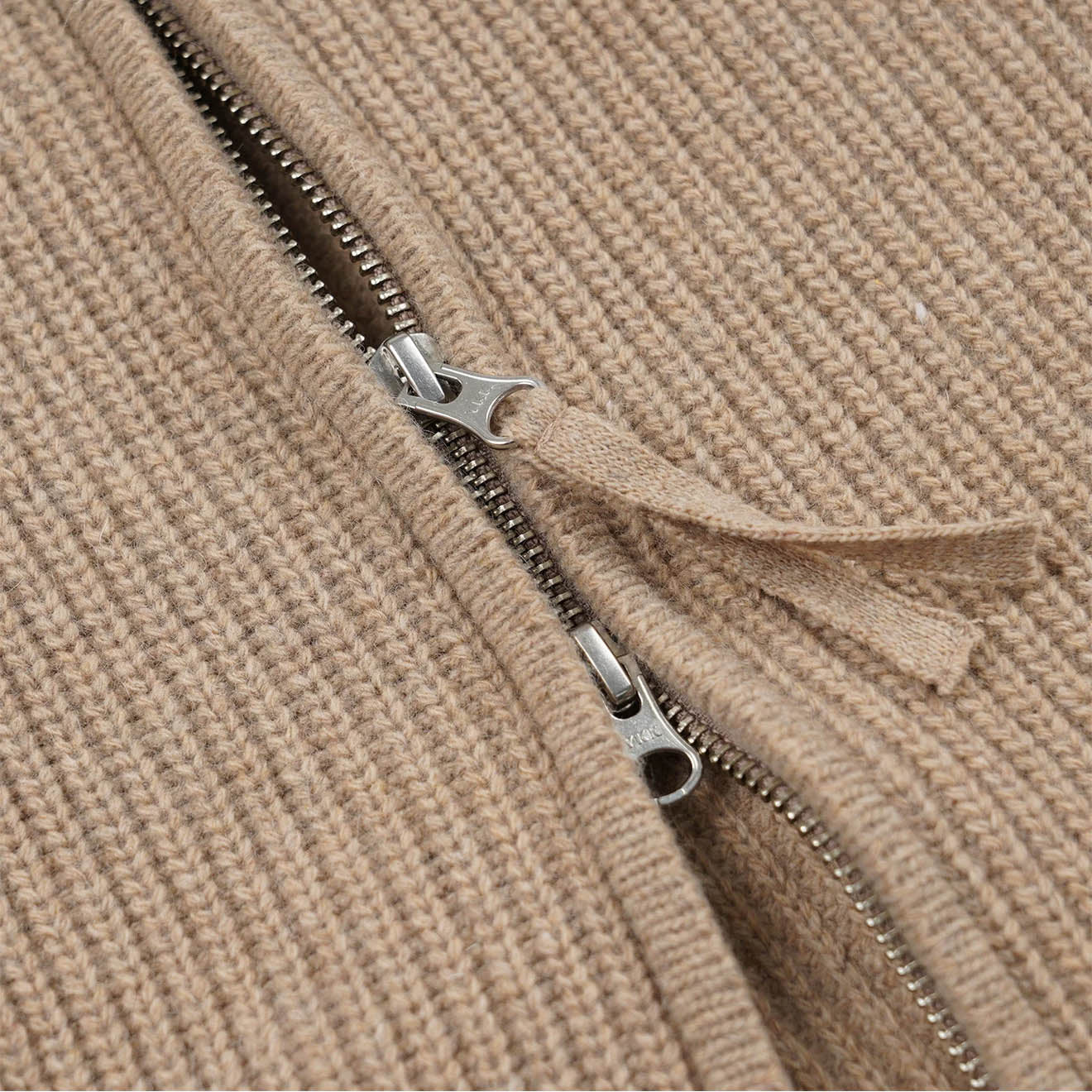 Frizmworks Wool Deck Zipup Cardigan Oatmeal - Image 4