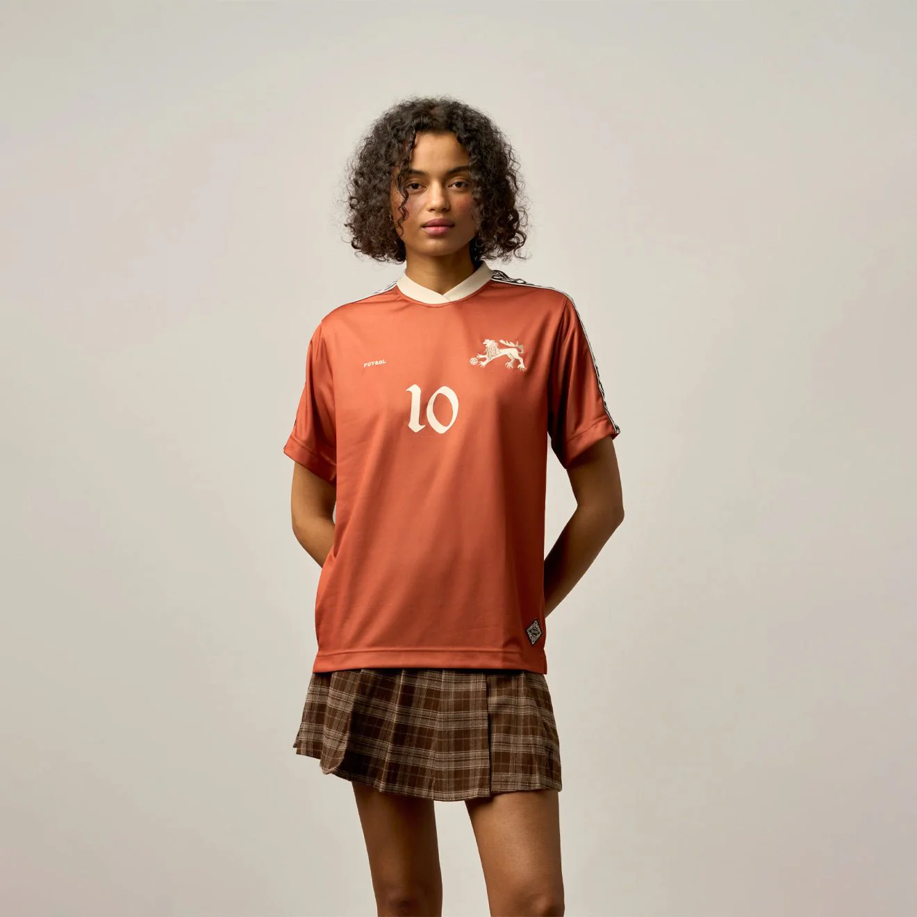 Futsol Short Sleeve Jersey Rust Lion - Image 3
