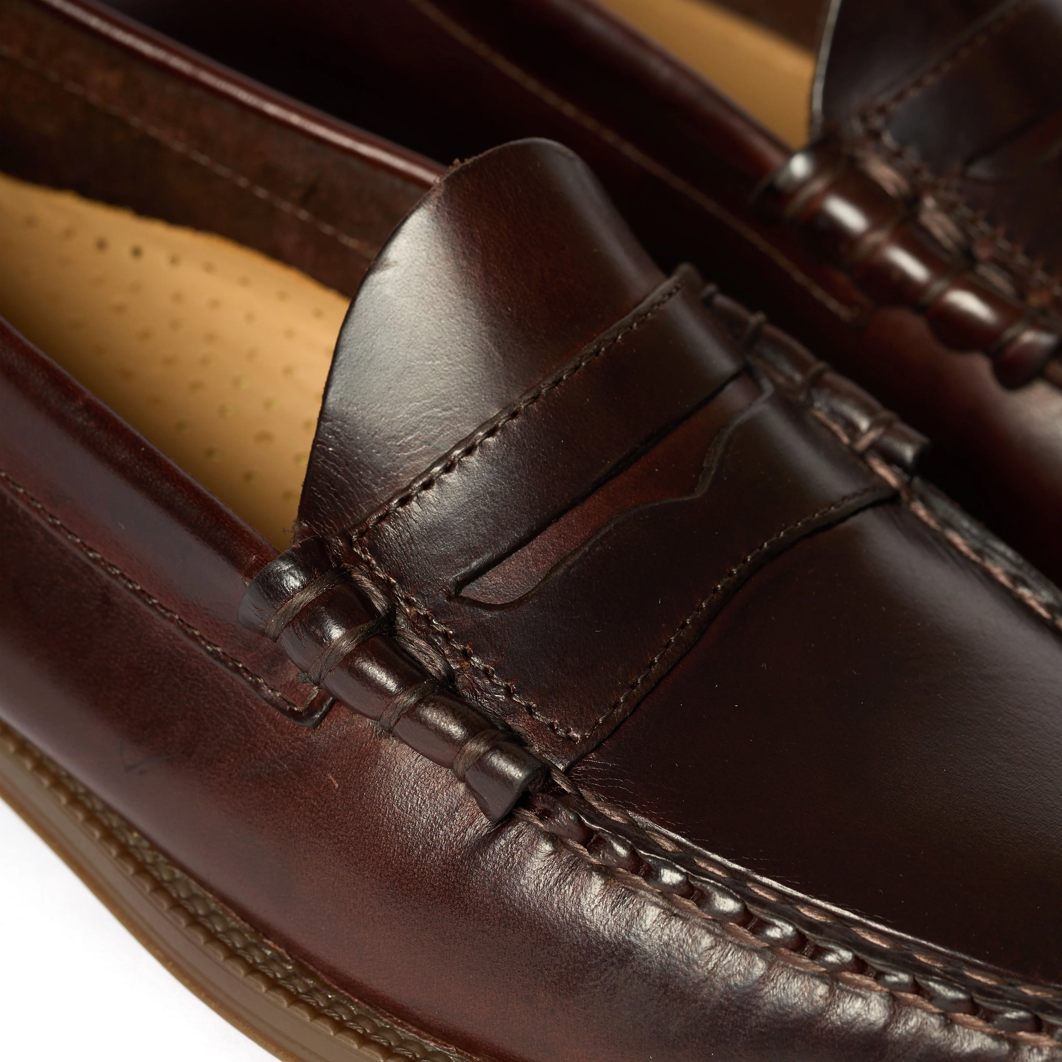 G.H Bass Easy Weejun Larson Pull Up Chocolate Leather - Image 4