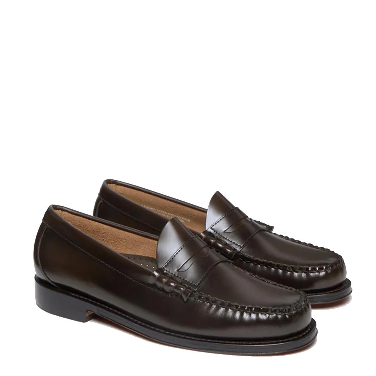 G.H.Bass Weejuns Larson Penny Loafers Chocolate Leather - Image 2