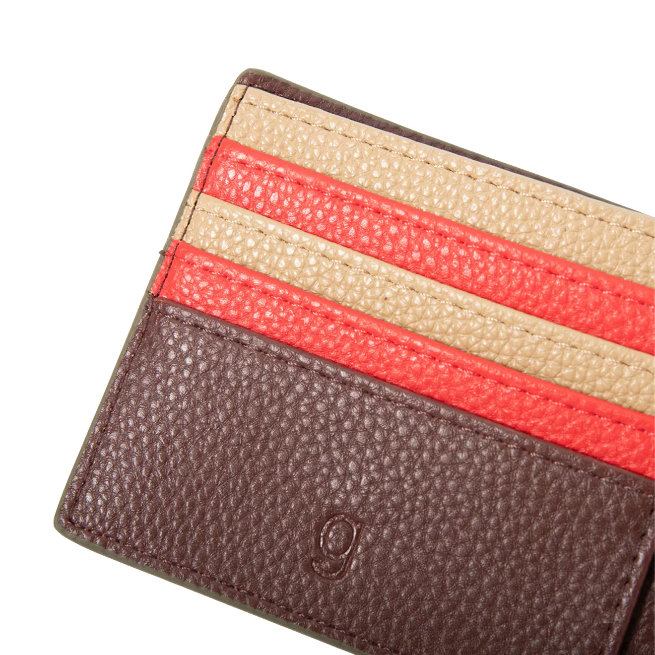 Caroline Gardner Billfold Wallet Blue / Green Stripe - Image 3