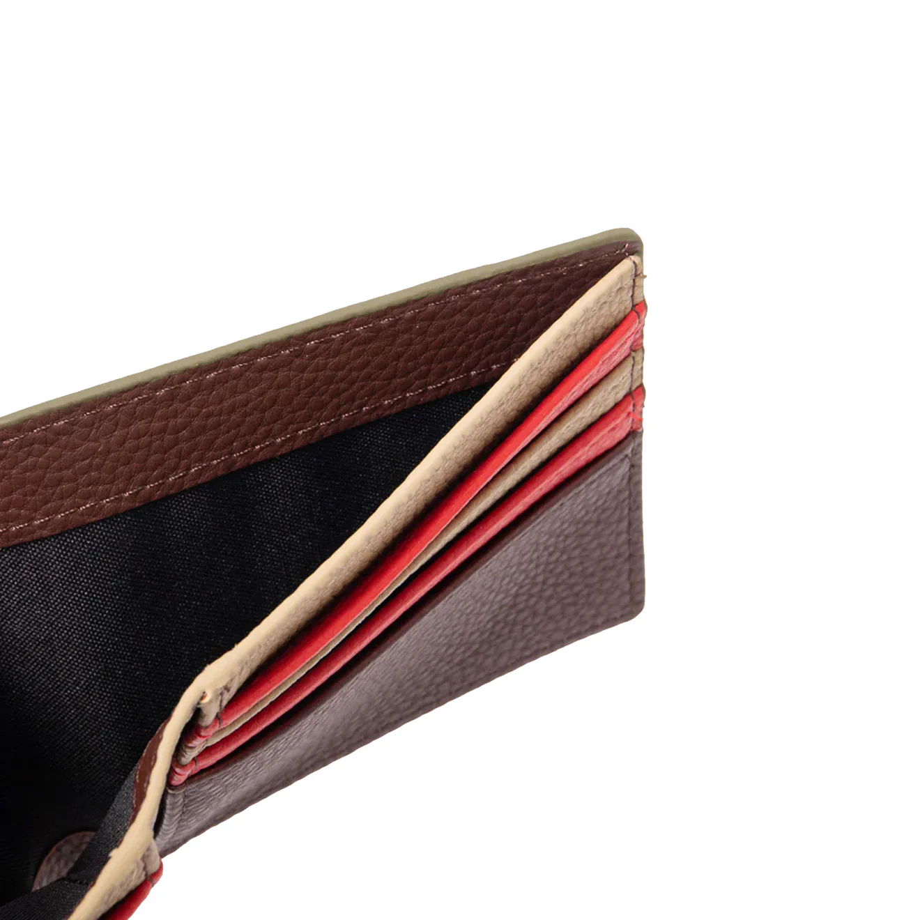 Caroline Gardner Billfold Wallet Blue / Green Stripe - Image 4