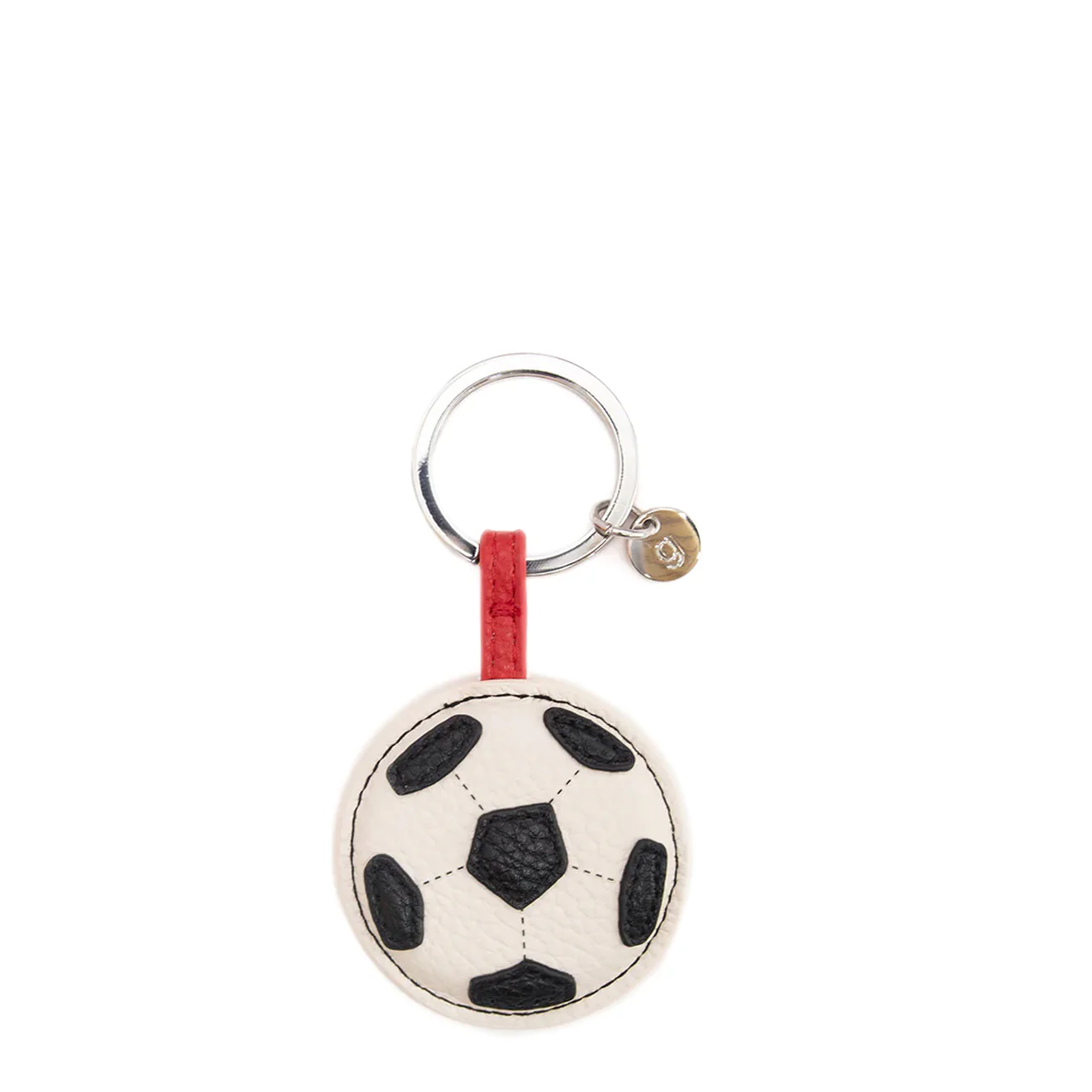 Caroline Gardner Football Keyring White / Black