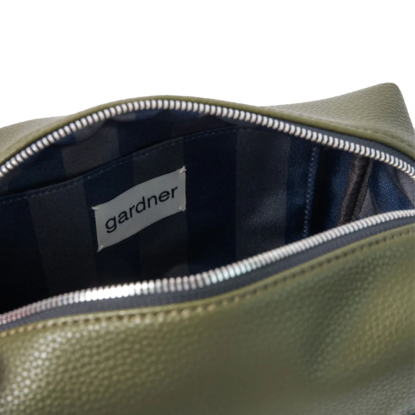 Caroline Gardner Khaki Wash Bag - Image 3