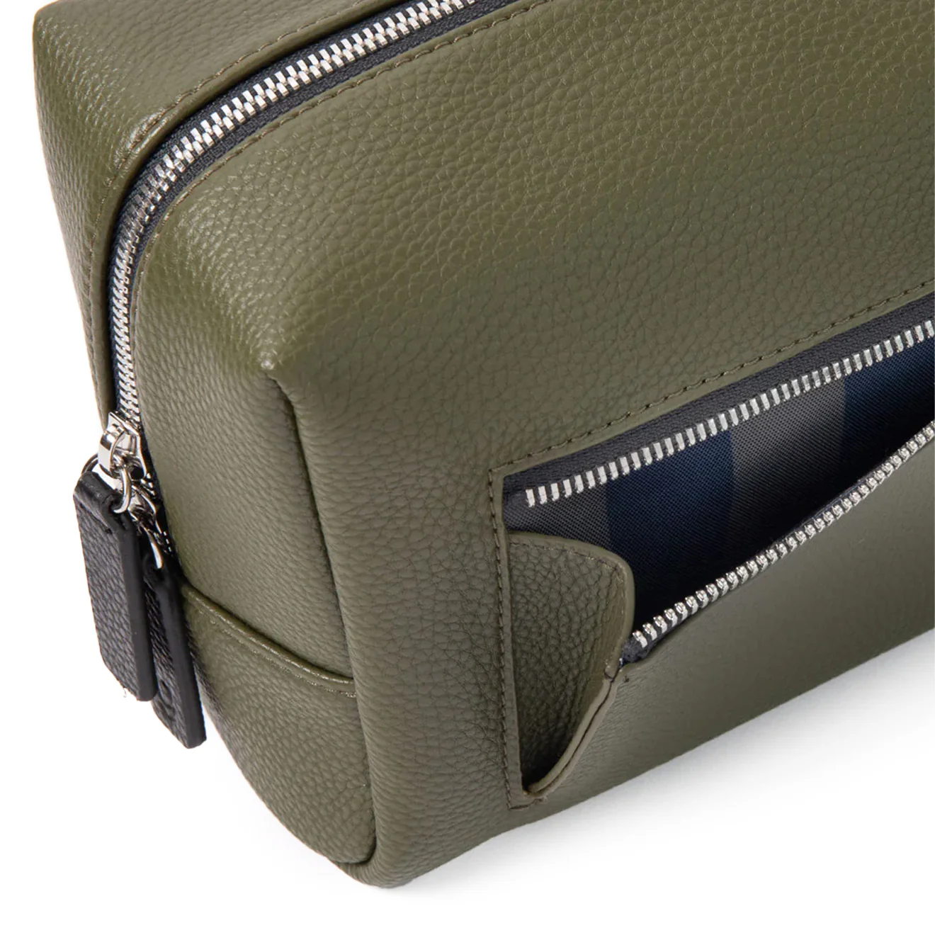 Caroline Gardner Khaki Wash Bag - Image 4