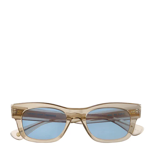 Garrett Leight Woz 49 Sunglasses Brew/Pacifica - Image 2