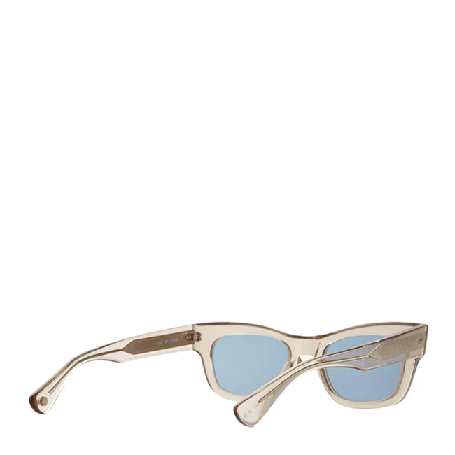 Garrett Leight Woz 49 Sunglasses Brew/Pacifica - Image 3
