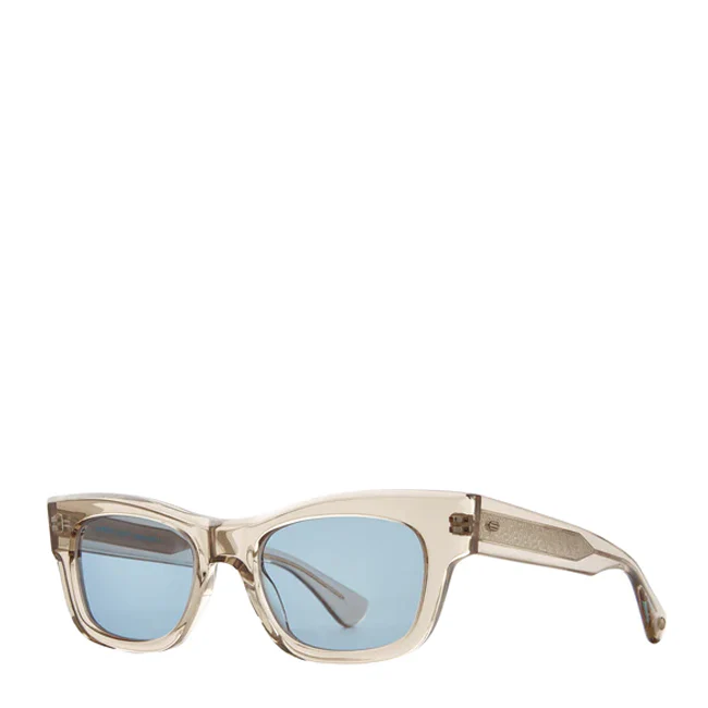 Garrett Leight Woz 49 Sunglasses Brew/Pacifica - Image 5