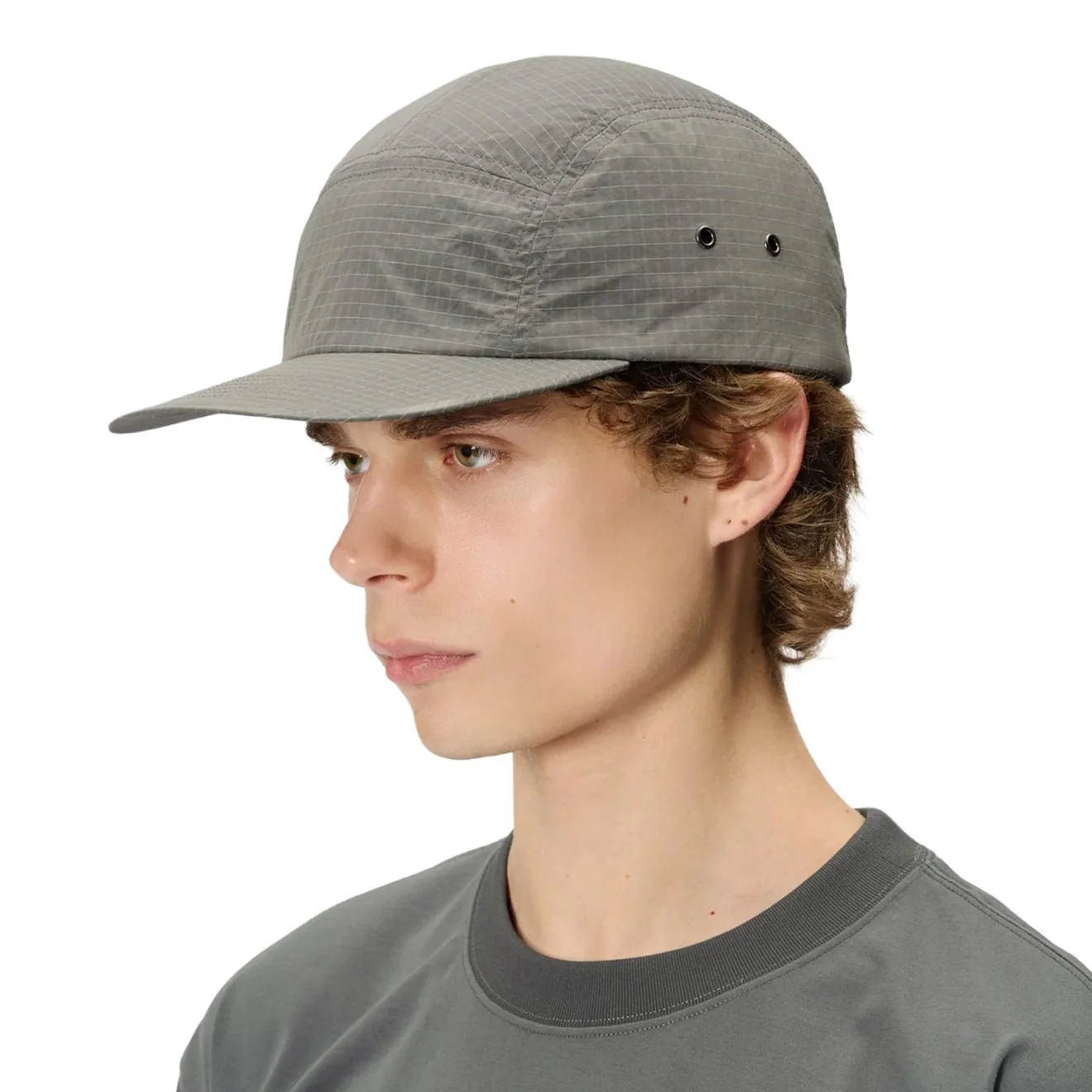 Goldwin Dope Dyed Rip-Stop Wind Cap Carbon Gray - Image 2