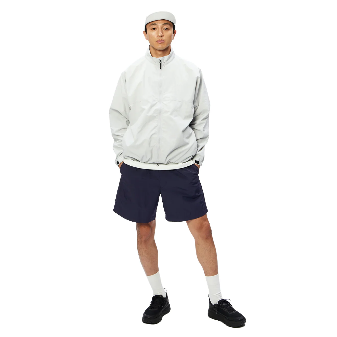 Goldwin Easy Wide Shorts Taupe Grey - Image 2