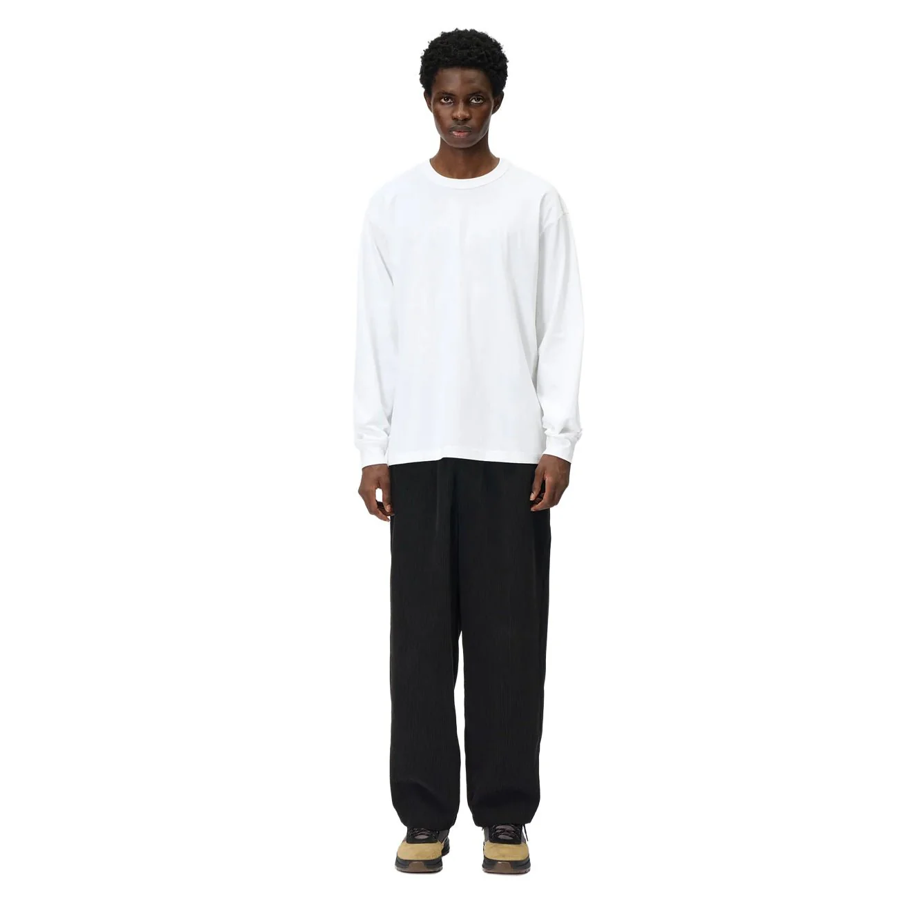 Goldwin Fine Wale Corduroy Straight Pants Deep Charcoal - Image 3