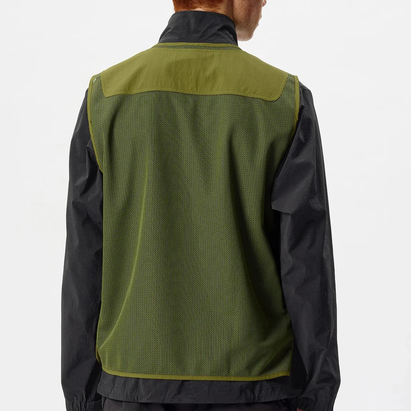Goldwin Tonalith Mesh Half Zip Vest Black - Image 6