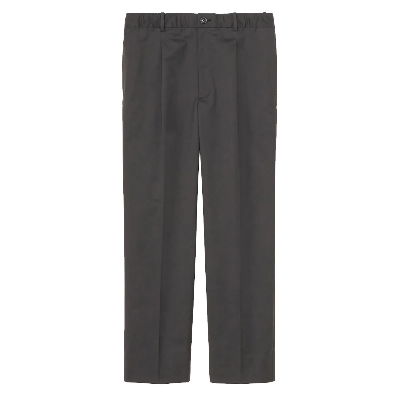 Goldwin Woolly Twill One Tuck Pants Black Gray