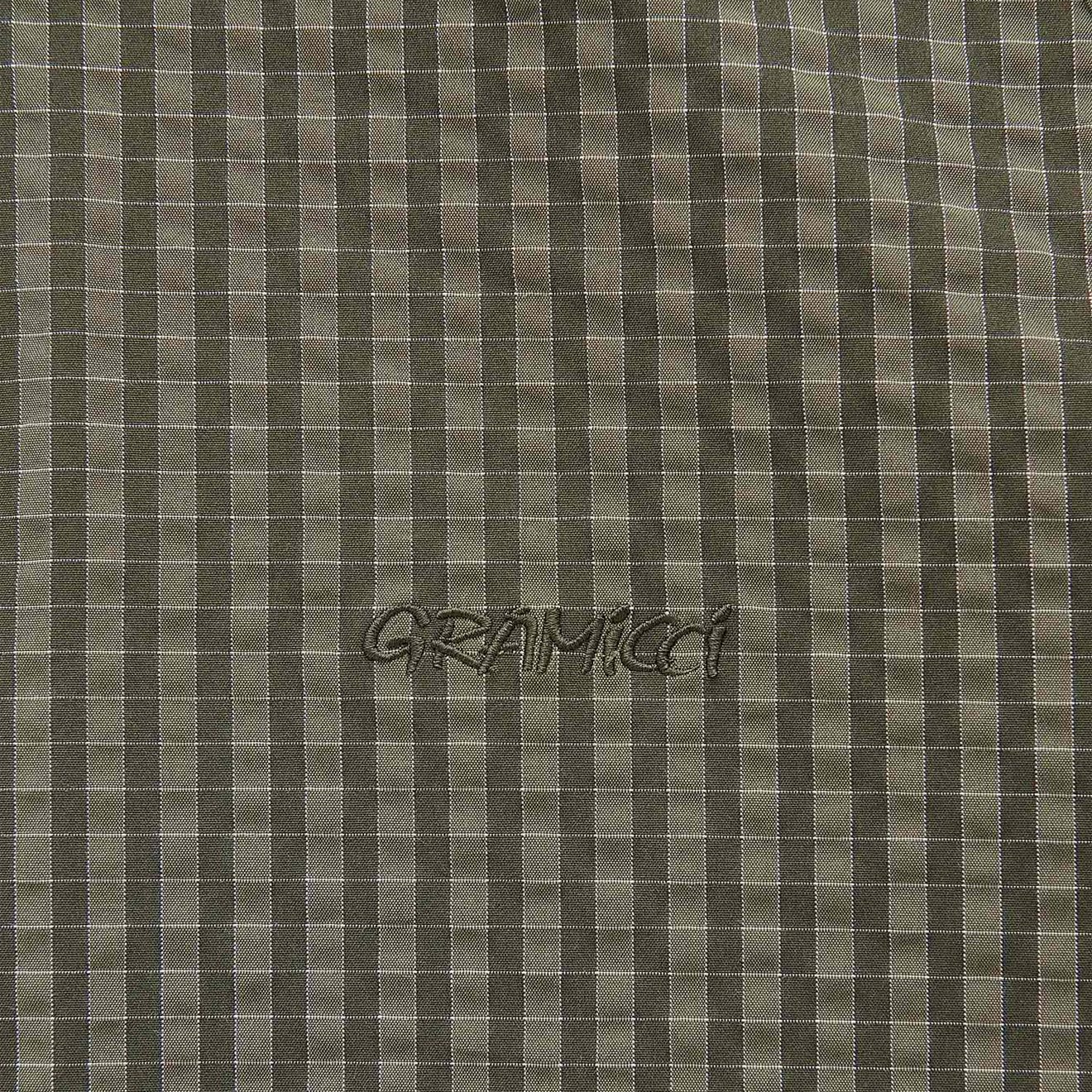 Gramicci Northside Plaid Hooded Jacket Olive - Image 7