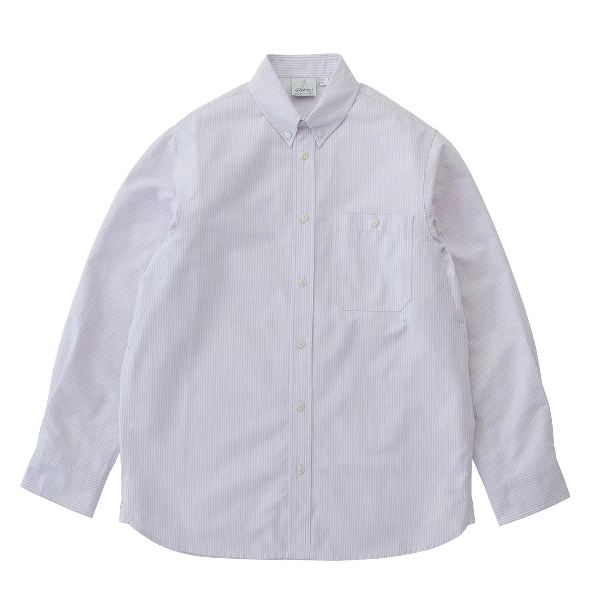 Gramicci Oxford Button Down Stance Shirt Iris Stripe