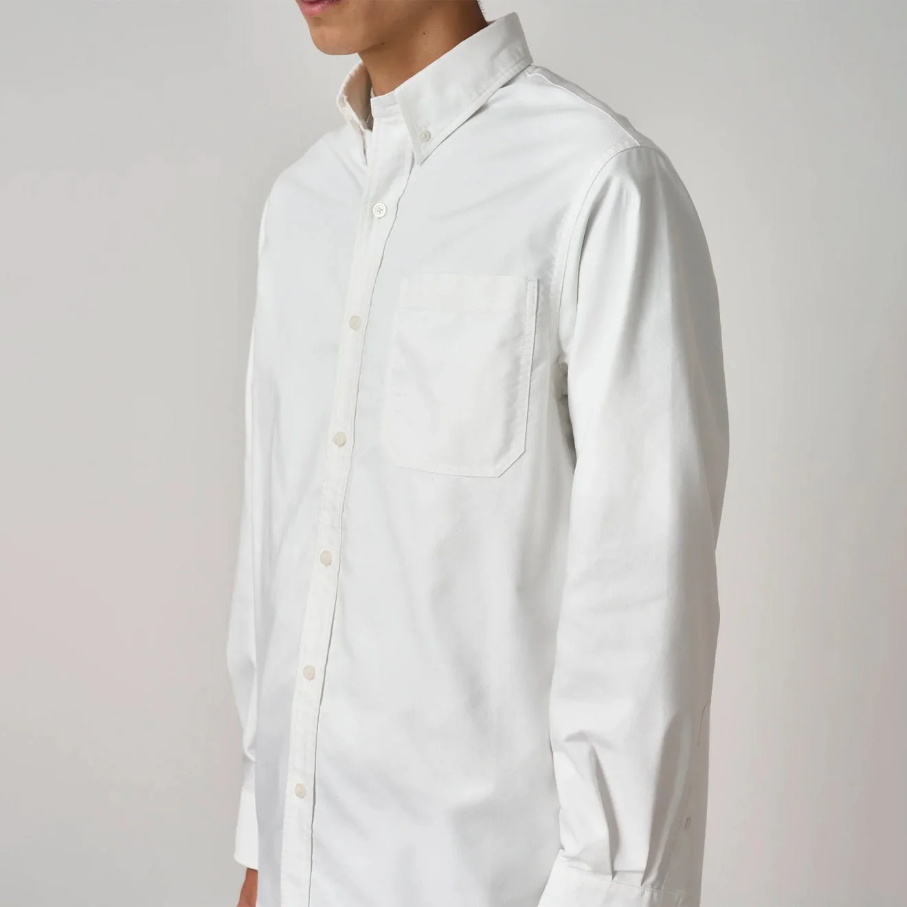 Gramicci Oxford Button Down Stance Shirt White - Image 3