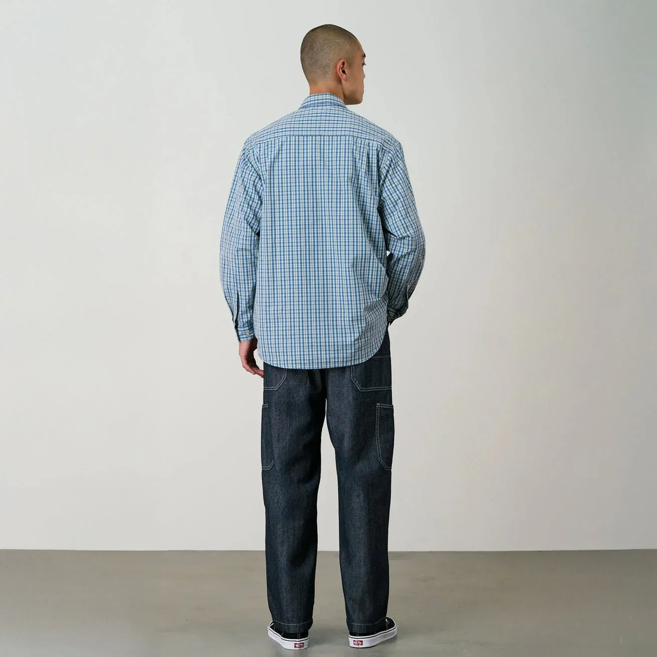 Gramicci Poplin Millwood Shirt Blue - Image 4