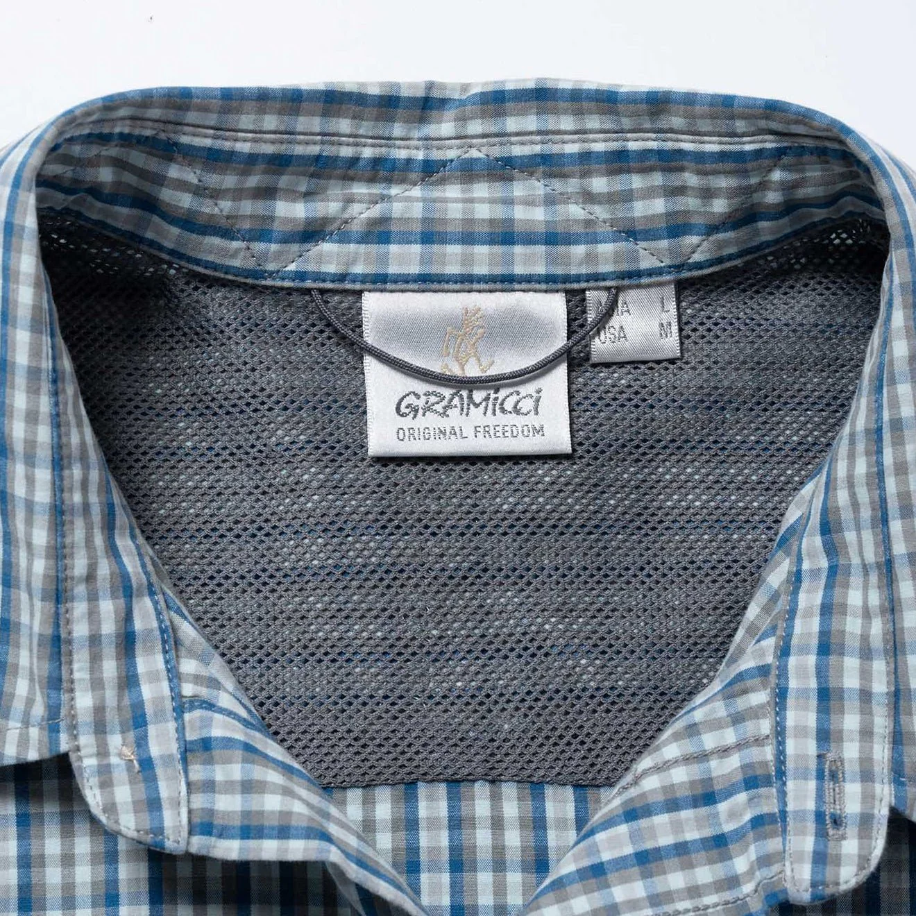Gramicci Poplin Millwood Shirt Blue - Image 5