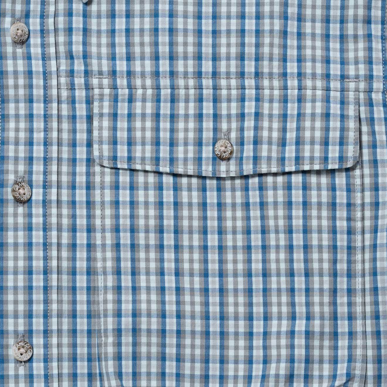 Gramicci Poplin Millwood Shirt Blue - Image 6