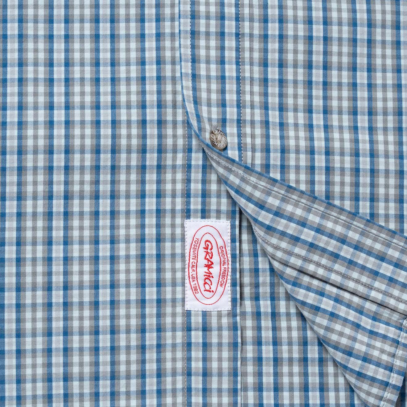 Gramicci Poplin Millwood Shirt Blue - Image 7