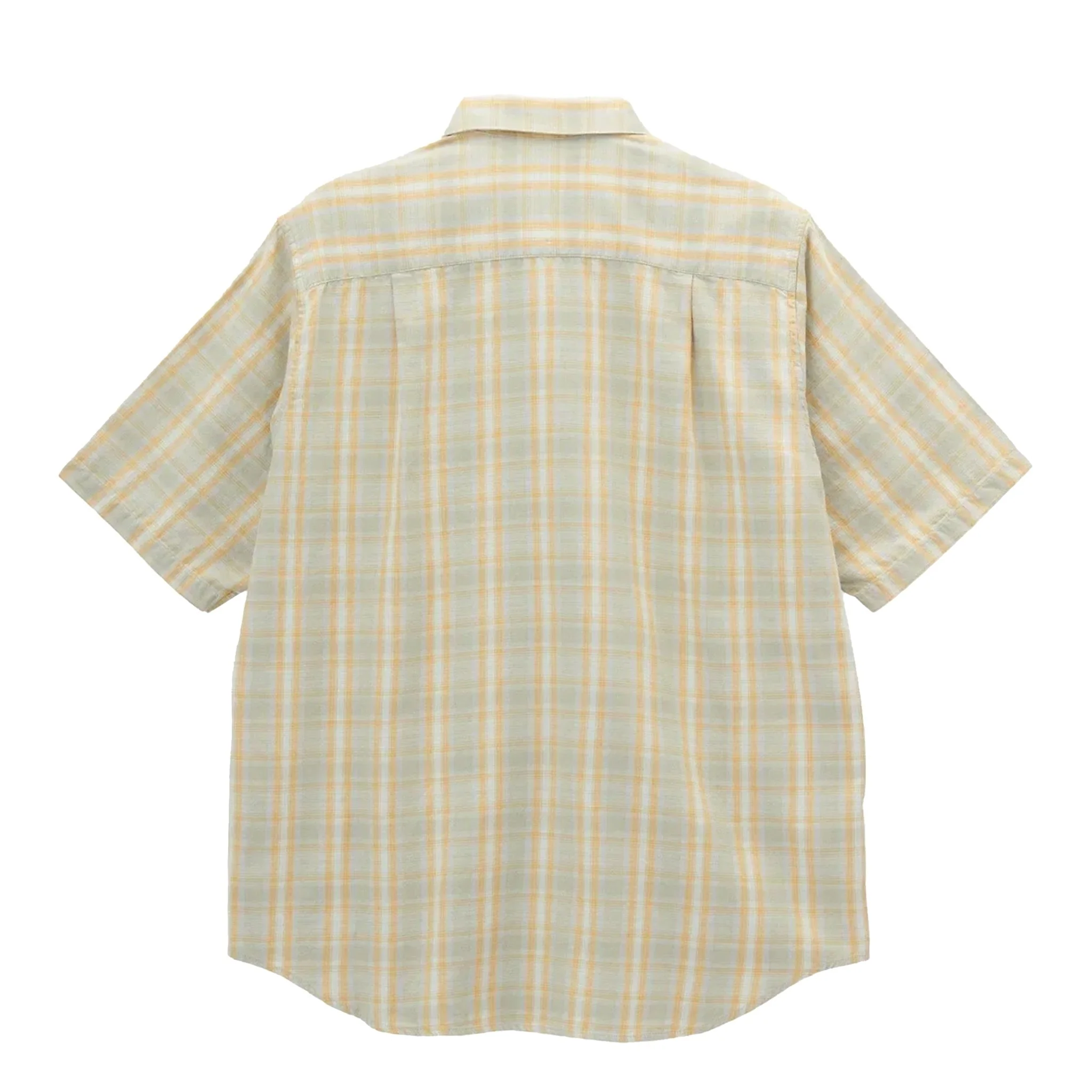 Gramicci S/S Checkered Ombre Shirt Mustard - Image 2