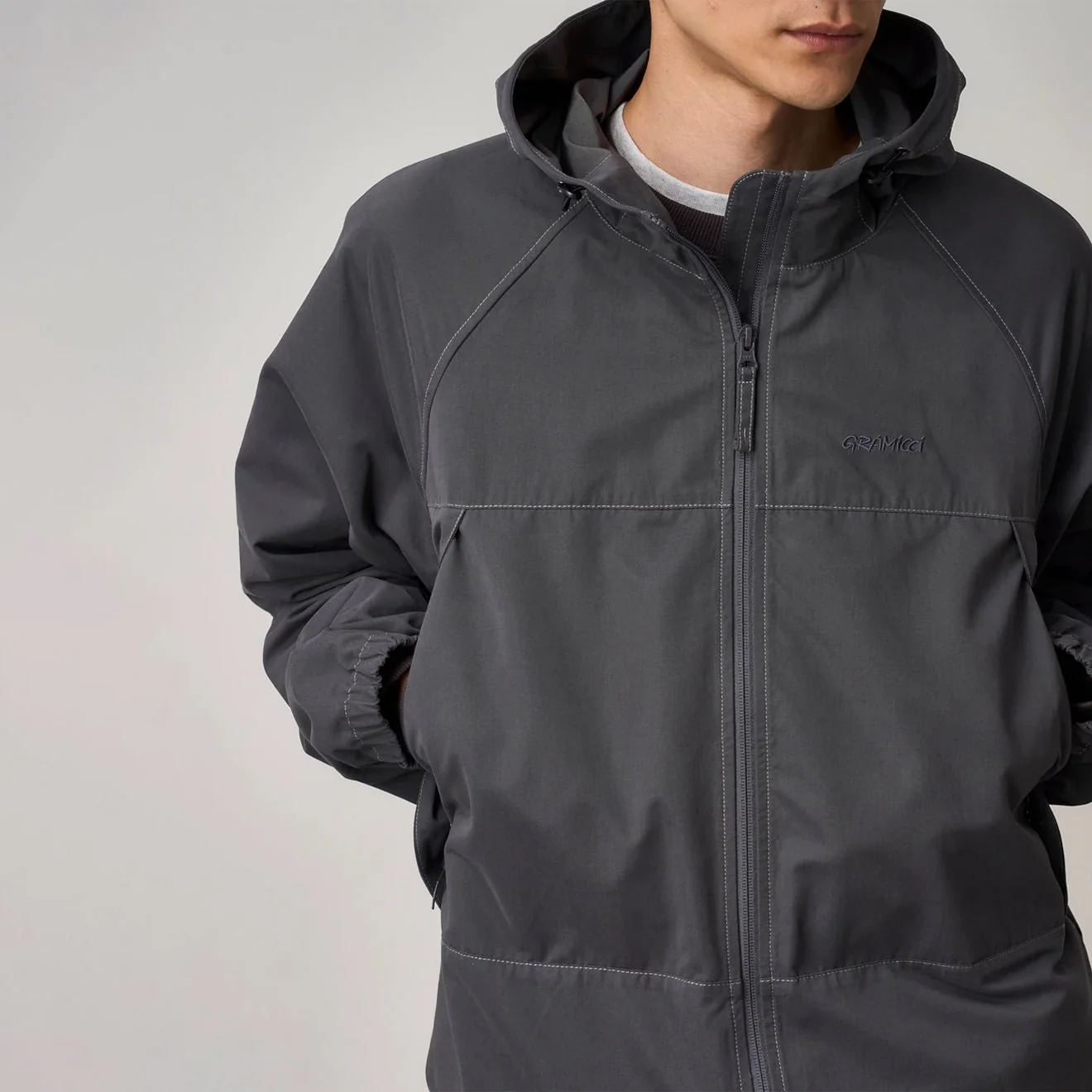 Gramicci Salem Hooded Jacket Charcoal - Image 3