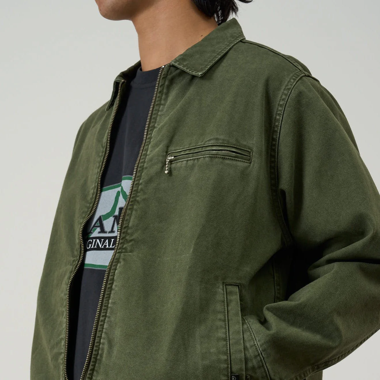 Gramicci Taos Canvas Jacket Moss - Image 5