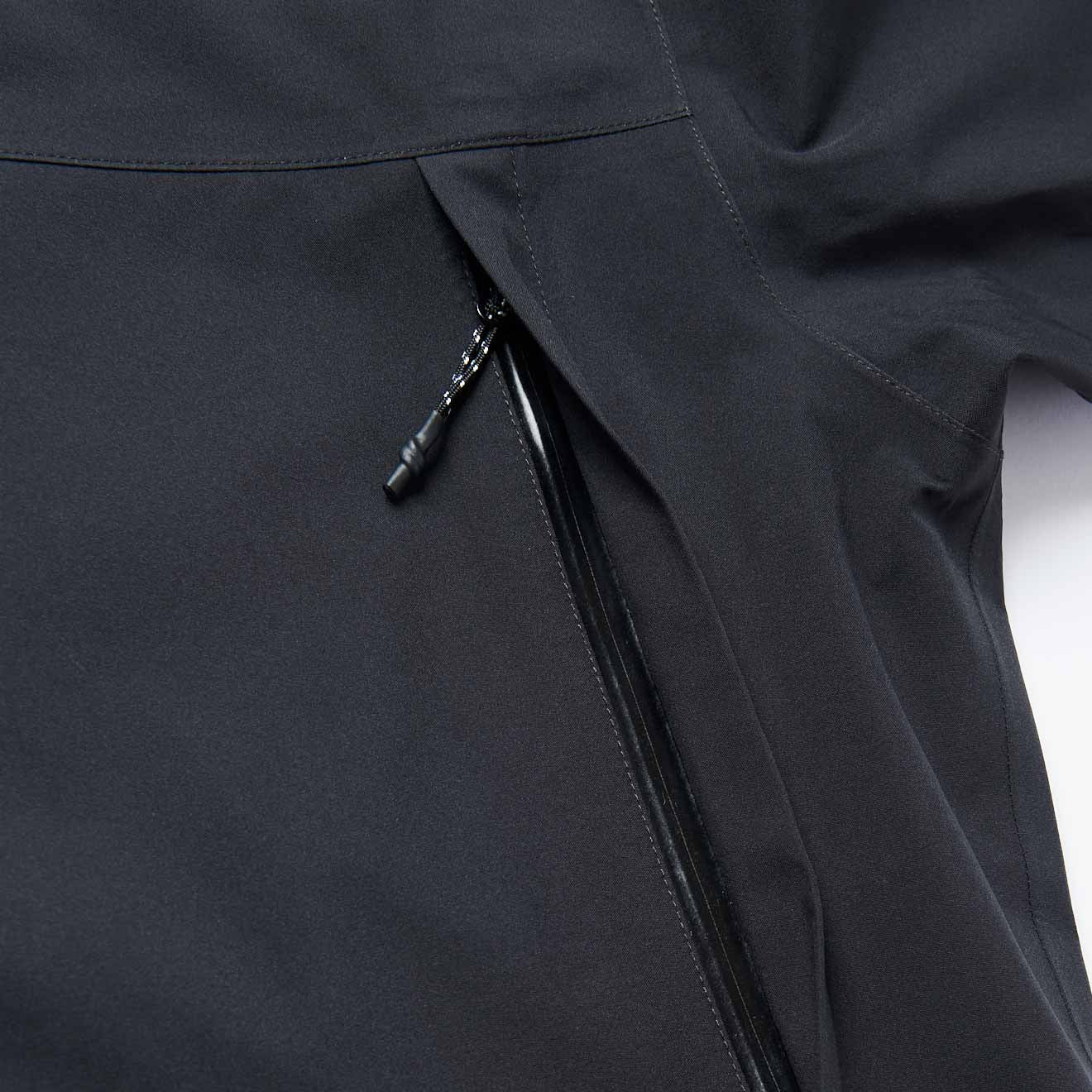 Gramicci Waterproof Hooded Jacket Black - Image 3