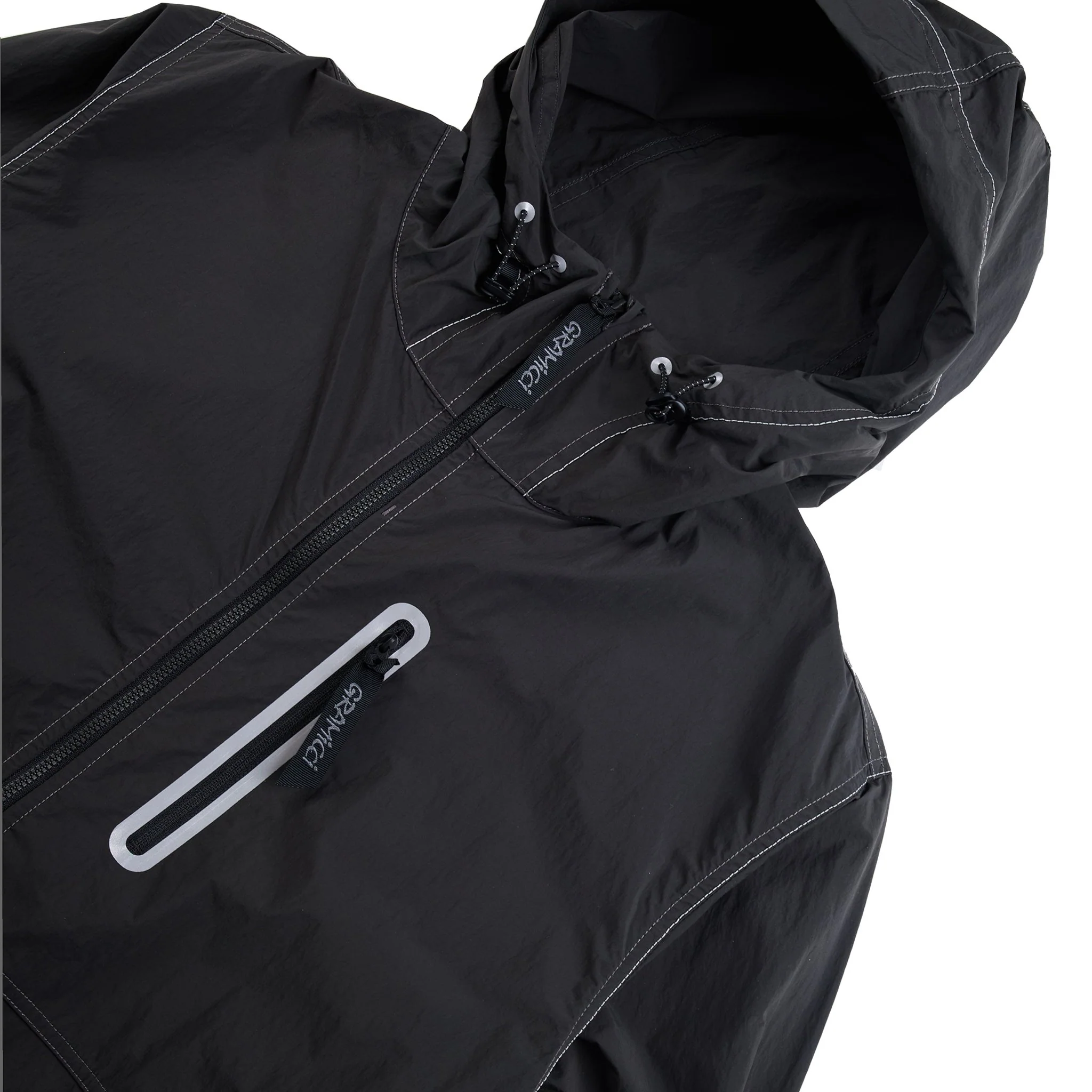Gramicci x And Wander Brushed Nylon Jacket Charcoal - Image 3