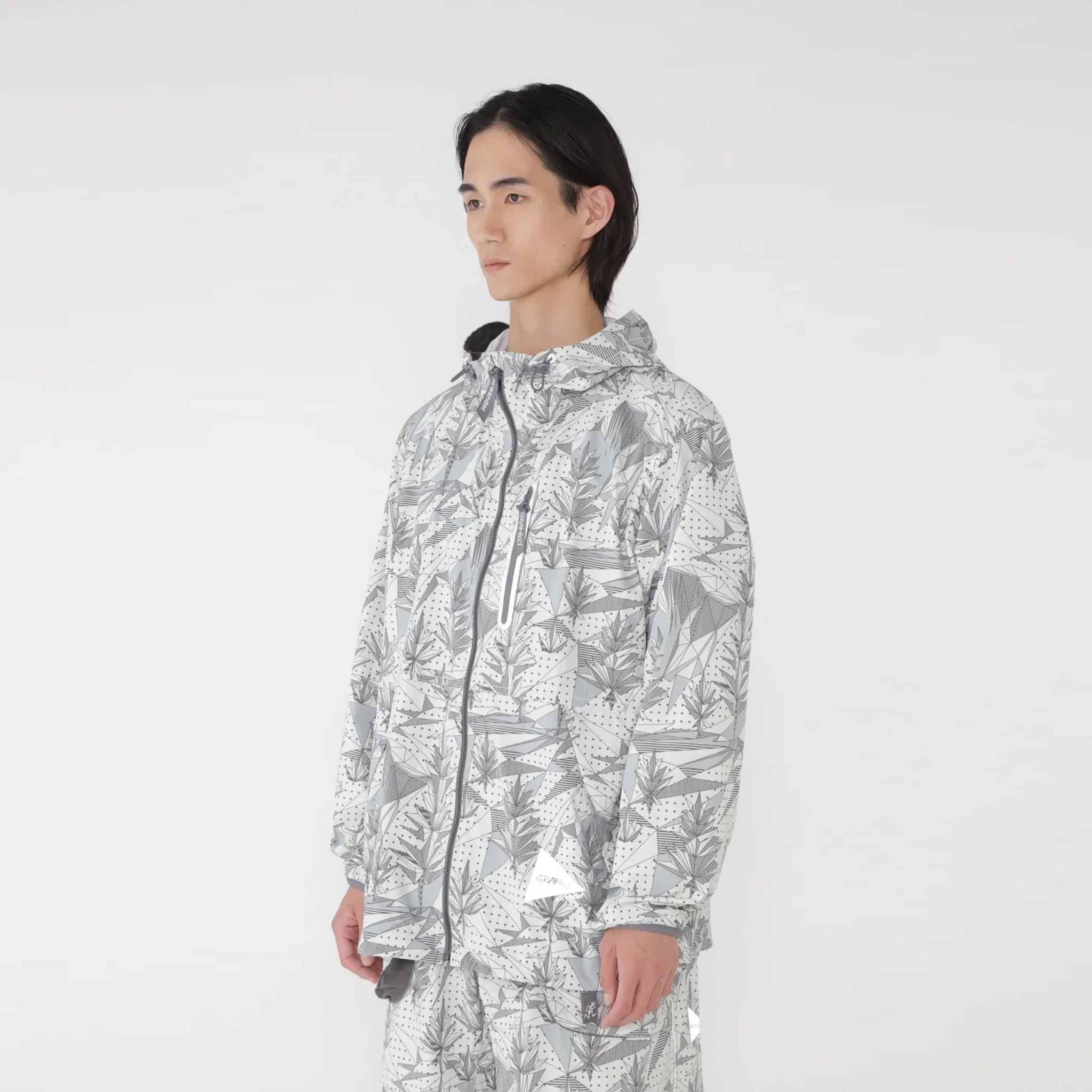 Gramicci x And Wander Brushed Nylon Jacket Yosemite Grey - Image 3