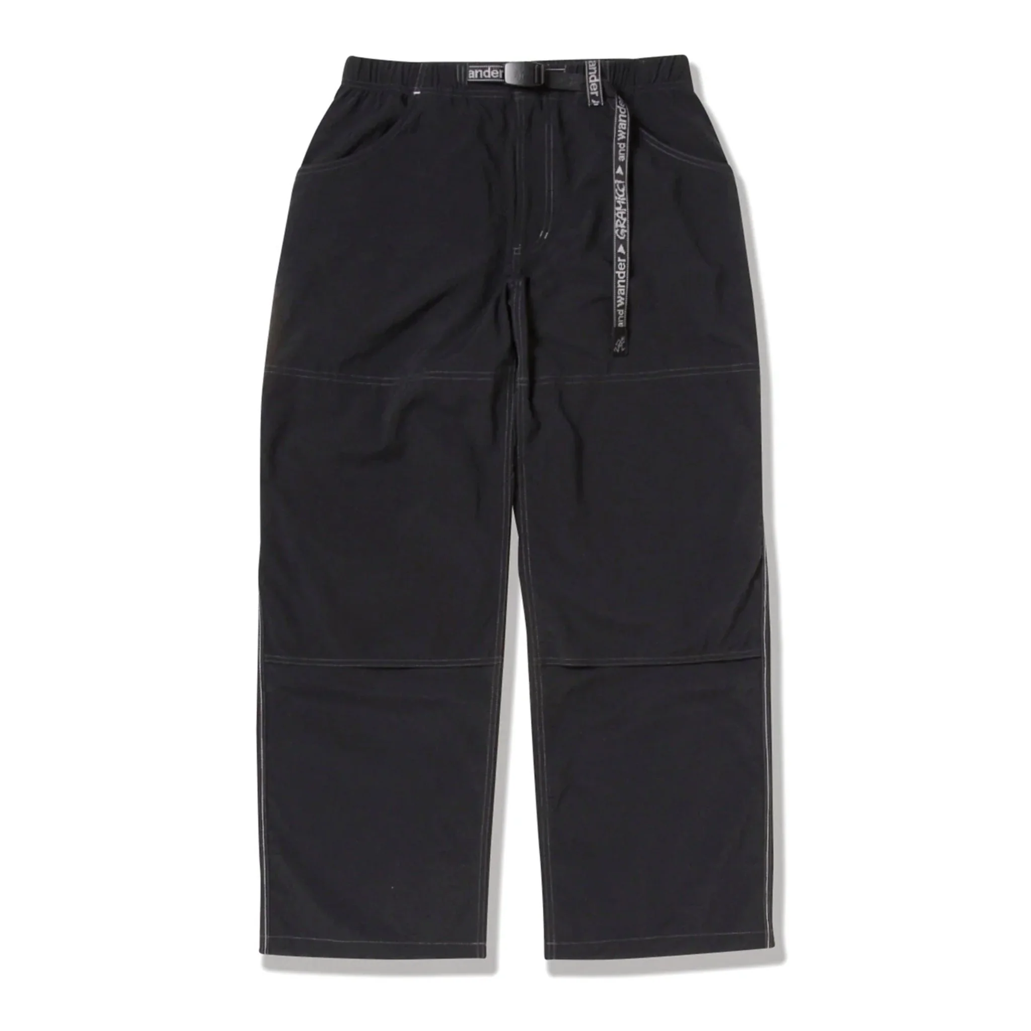 Gramicci x And Wander Nylon Double Knee Pant Black