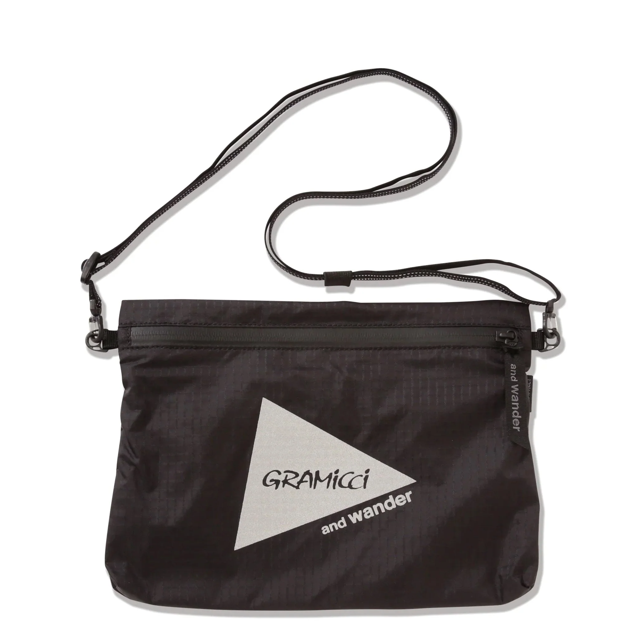 Gramicci x And Wander Nylon Sacoche Black