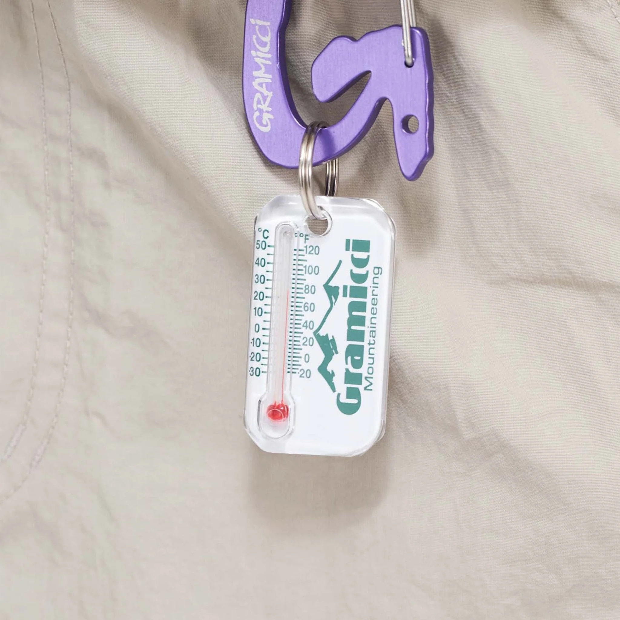 Gramicci Zip-O-Gage Thermometer Keyring Mountaineering - Image 2