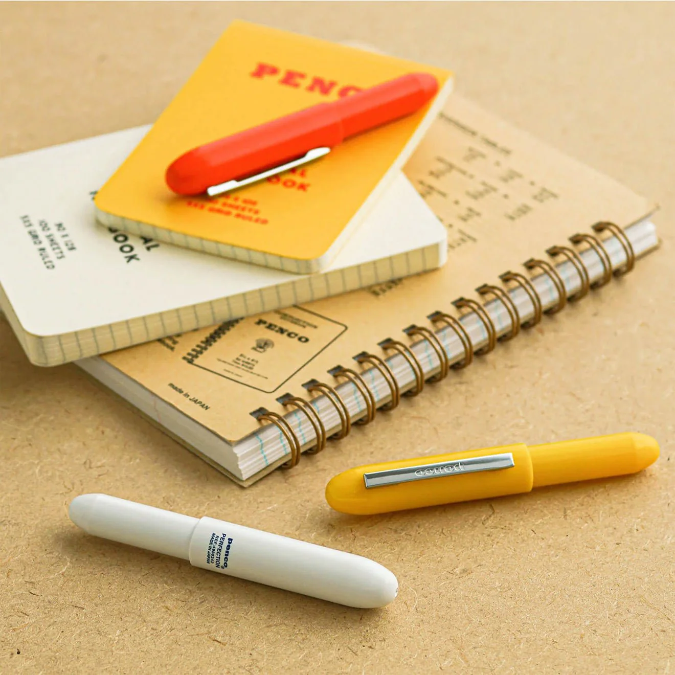 Hightide Penco Bullet Ballpoint Pen Yellow - Image 3