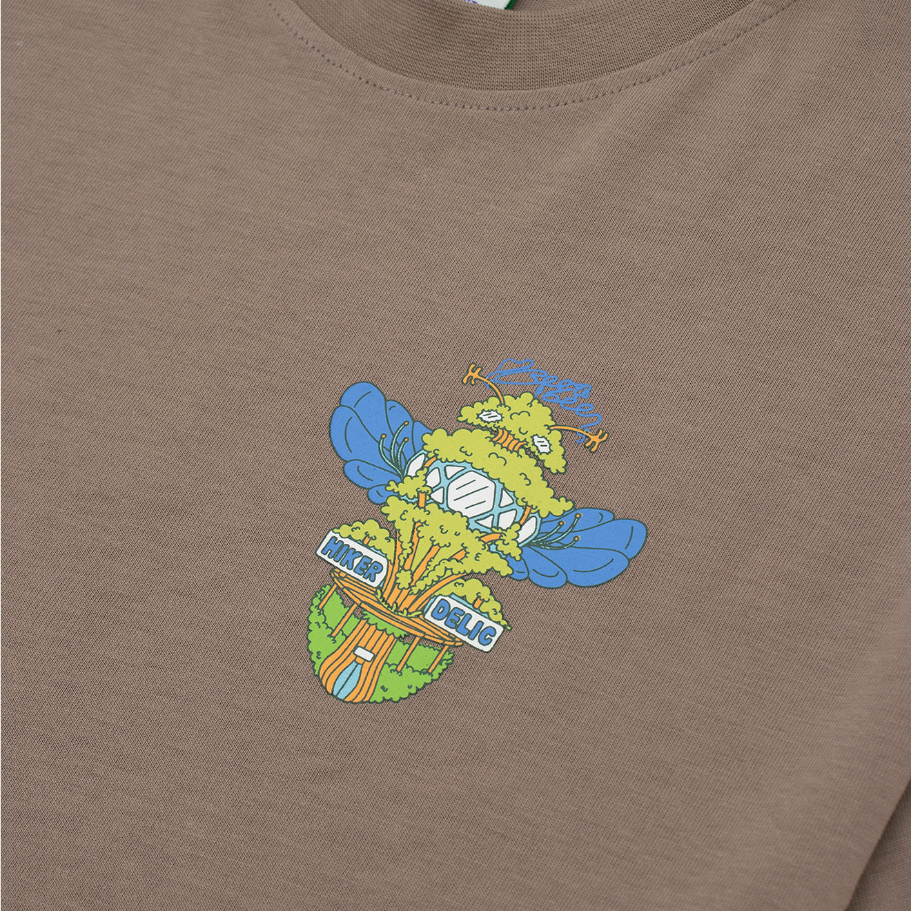 Hikerdelic Bee & Bee SS T-Shirt - Mushroom - Image 3