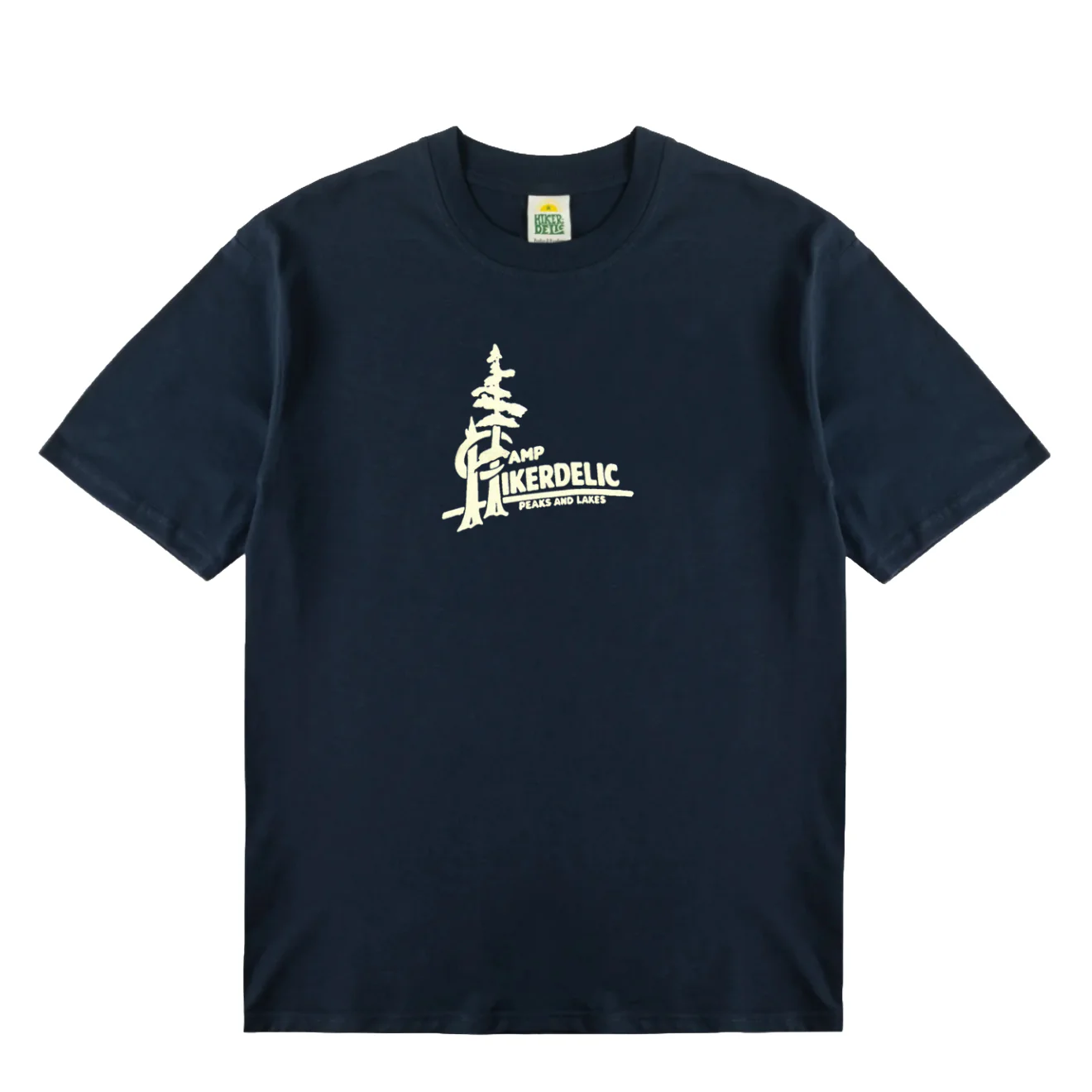 Hikerdelic Camp Logo T-Shirt Navy
