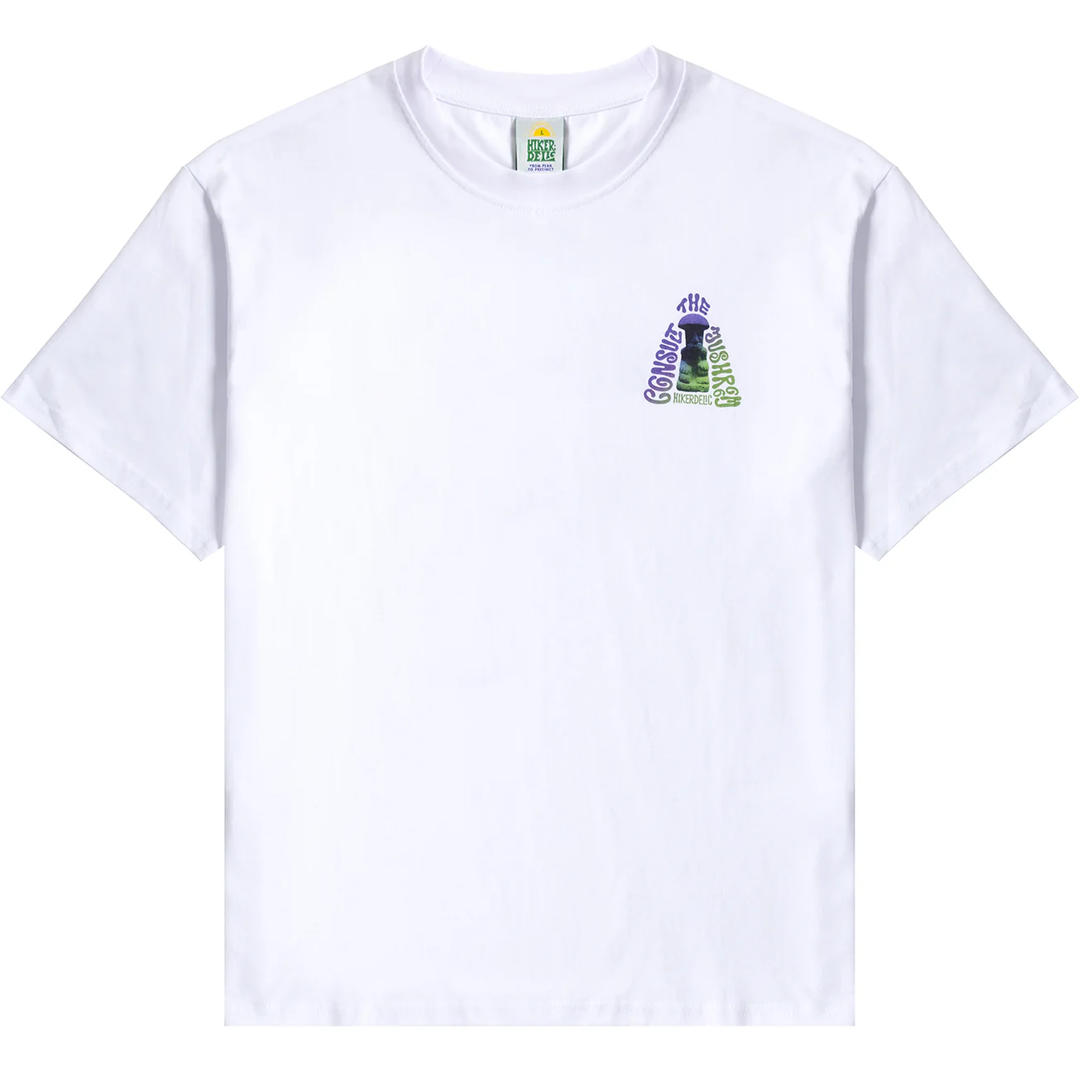 Hikerdelic Consult The Mushroom SS T-Shirt White