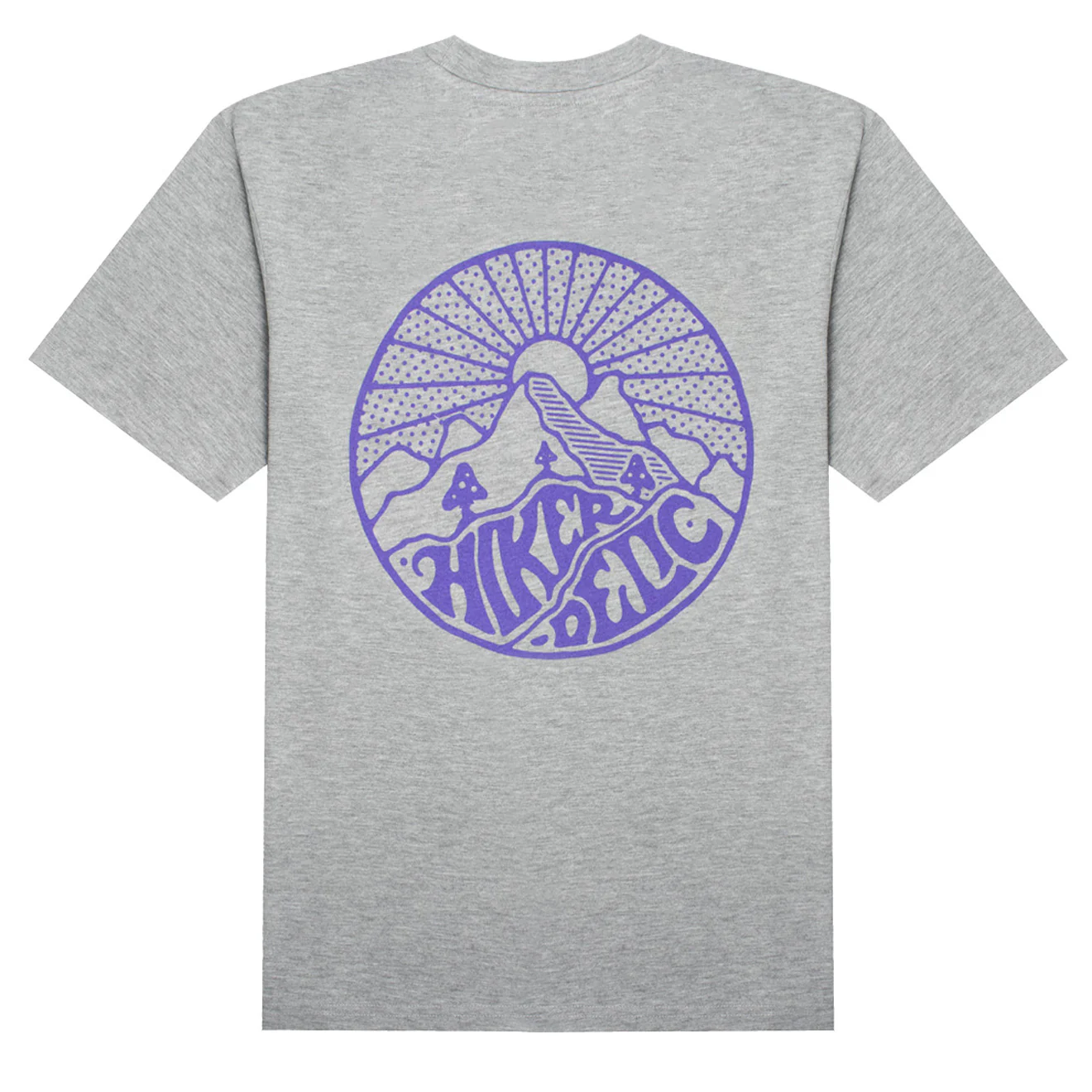 Hikerdelic Core Logo SS T-Shirt Grey Marl - Image 2