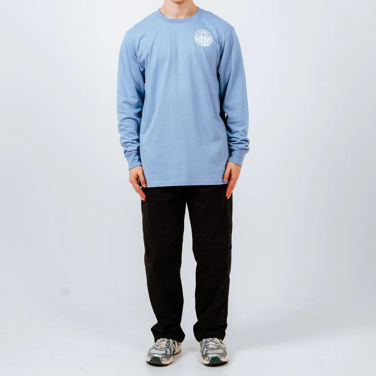 Hikerdelic Core Logo T-Shirt Sky Blue - Image 3