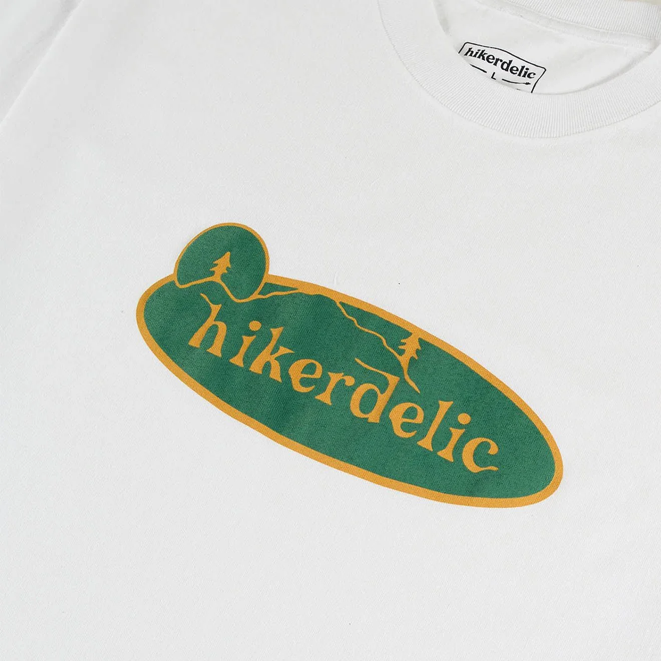 Hikerdelic Landscape SS T-shirt White - Image 3