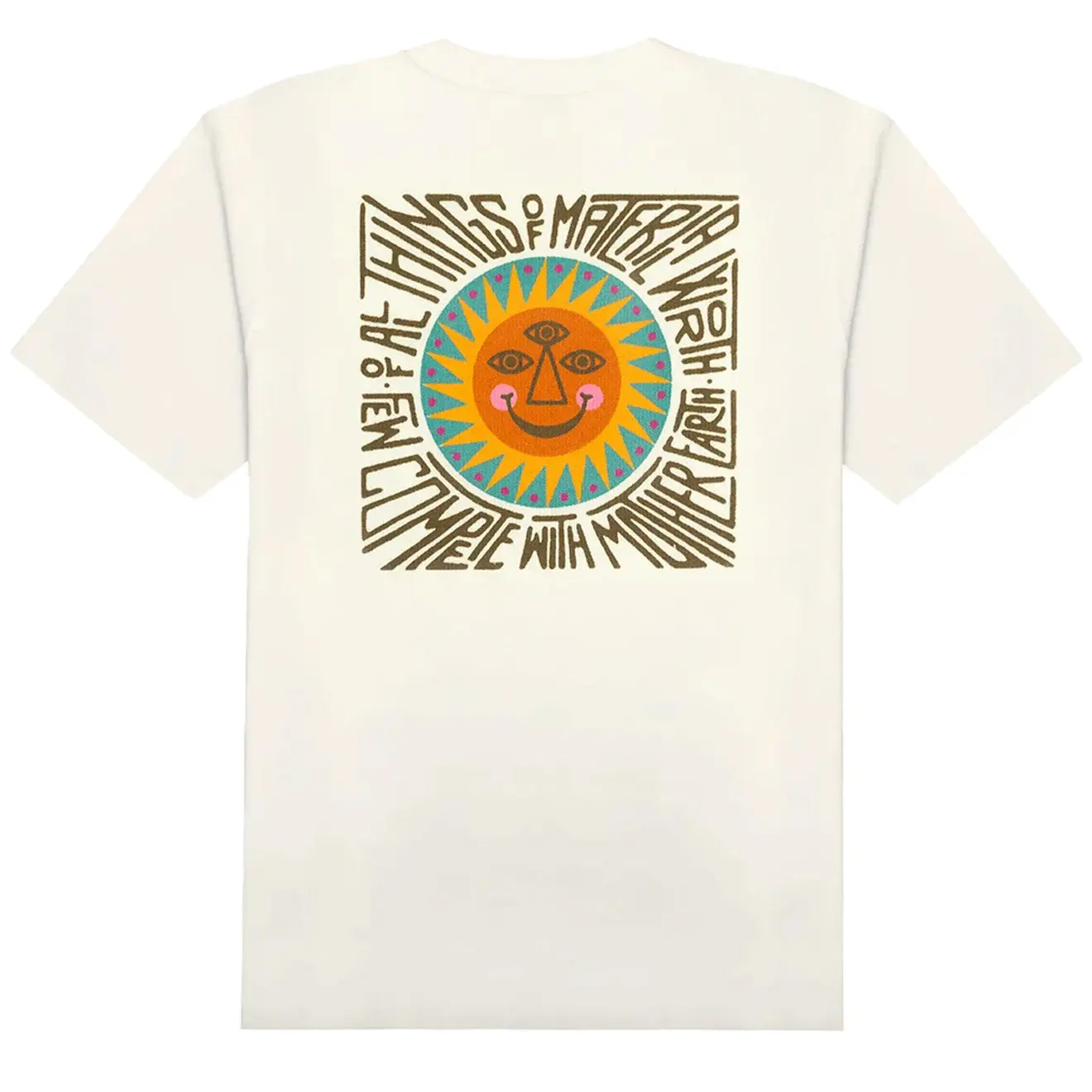 Hikerdelic Material Worth SS T-shirt Off White - Image 2