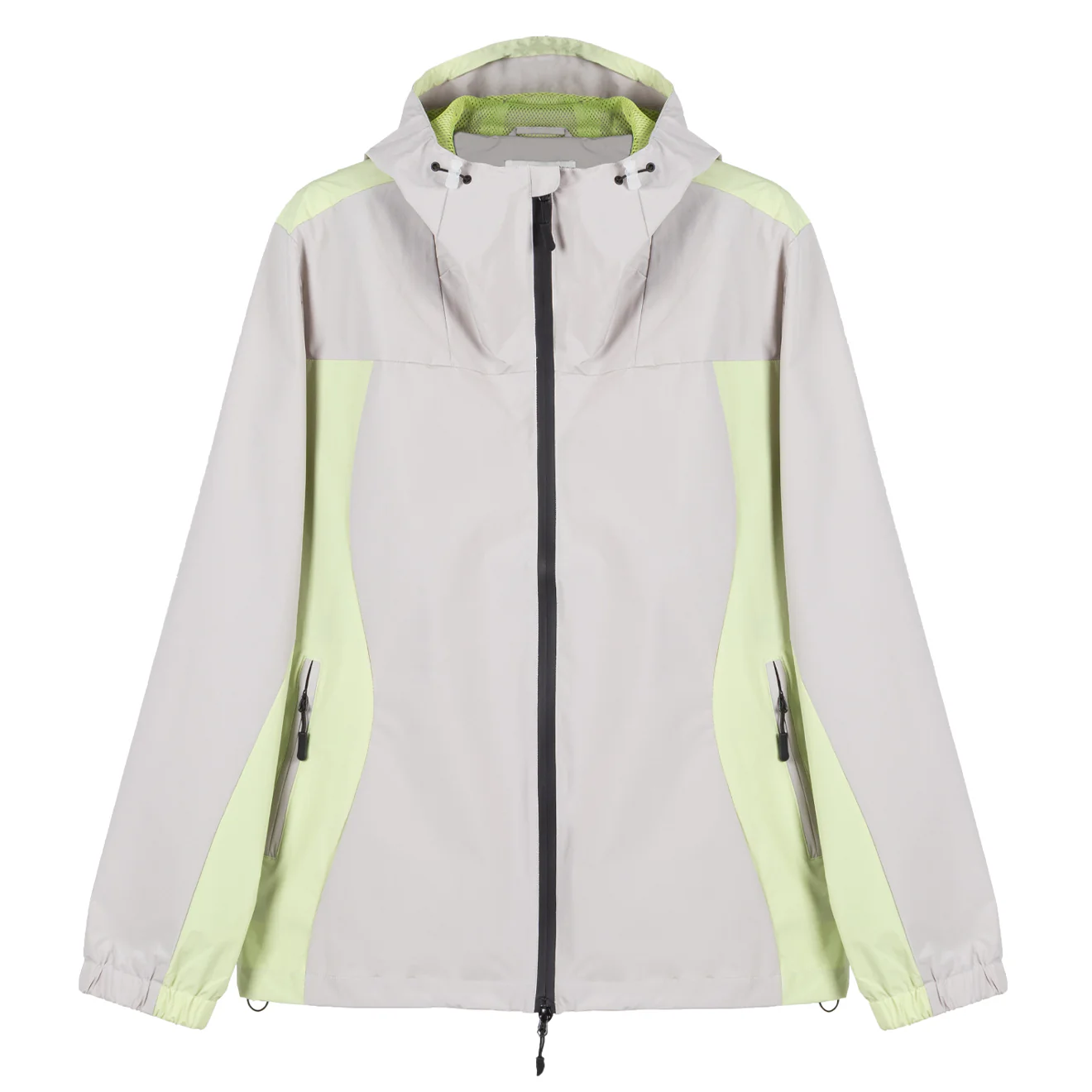 Hikerdelic Mucker Packable Jacket - Light Taupe / Washed Lime
