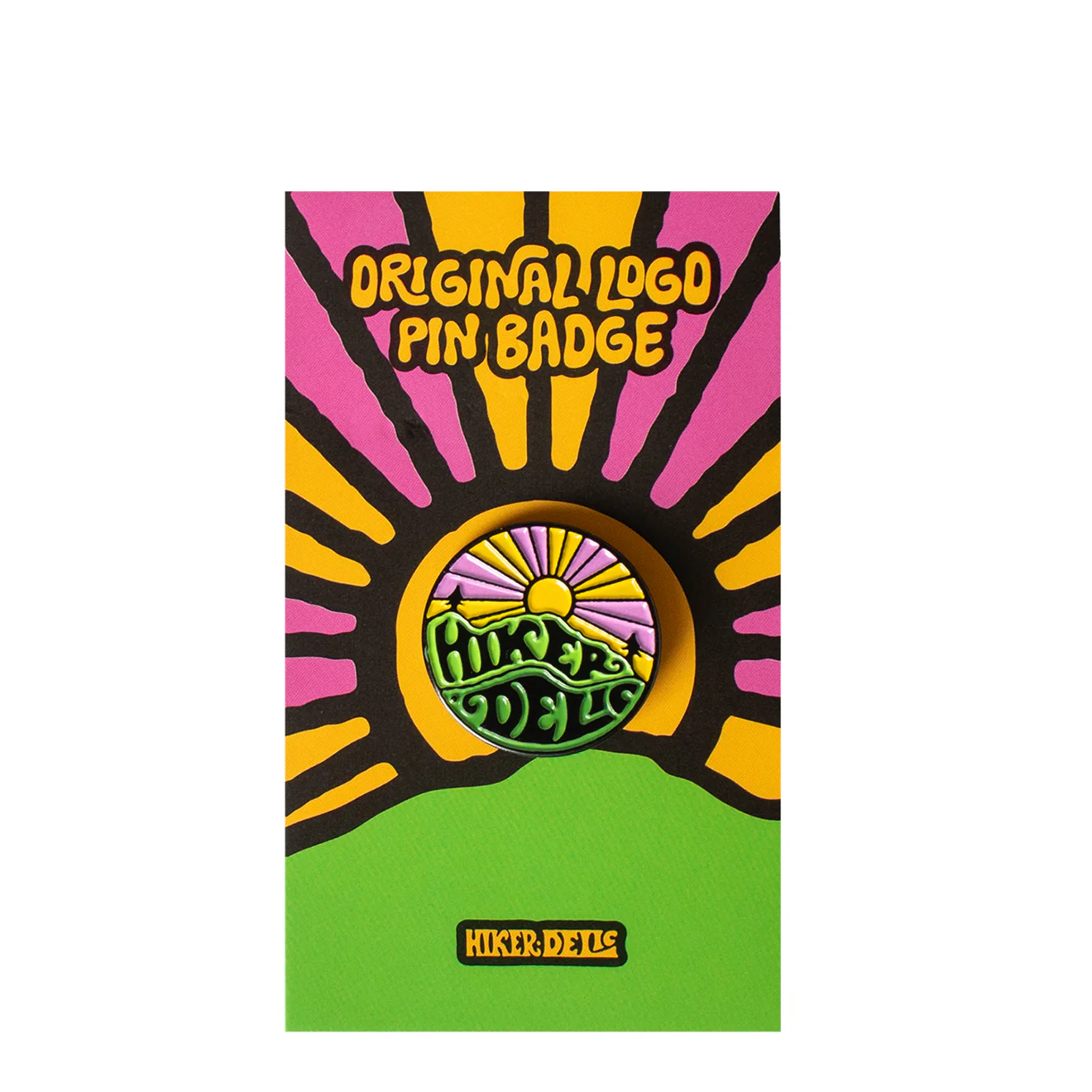Hikerdelic Original Logo Pin Badge Multi - Image 3