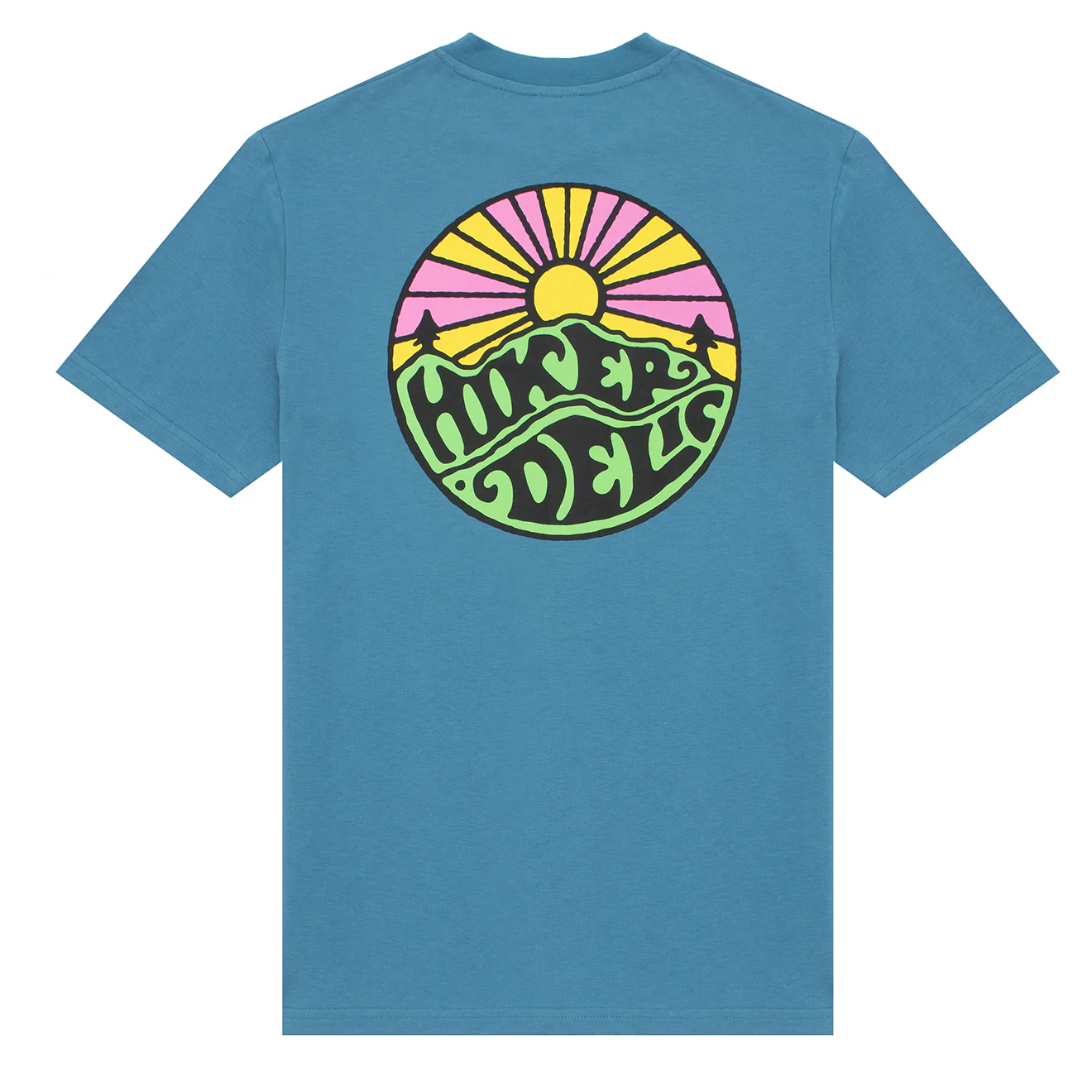 Hikerdelic Original Logo SS T-Shirt Hibiscus - Image 2