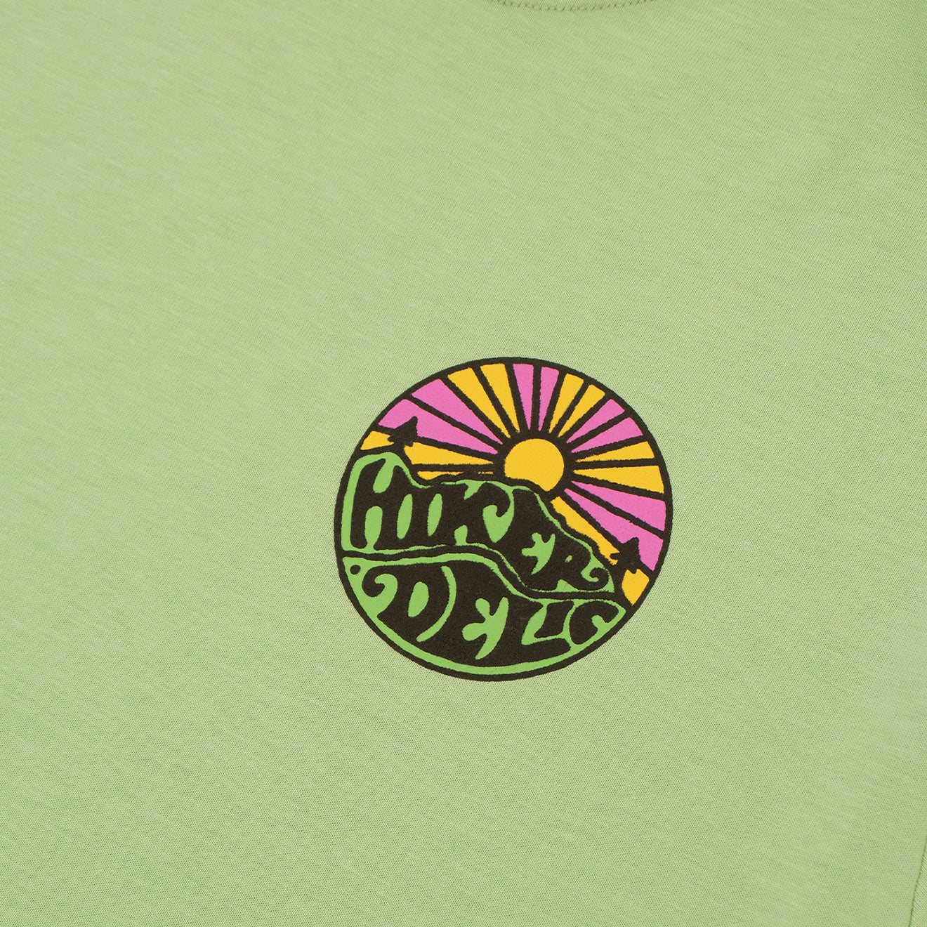 Hikerdelic Original Logo SS T-Shirt - Lime - Image 3