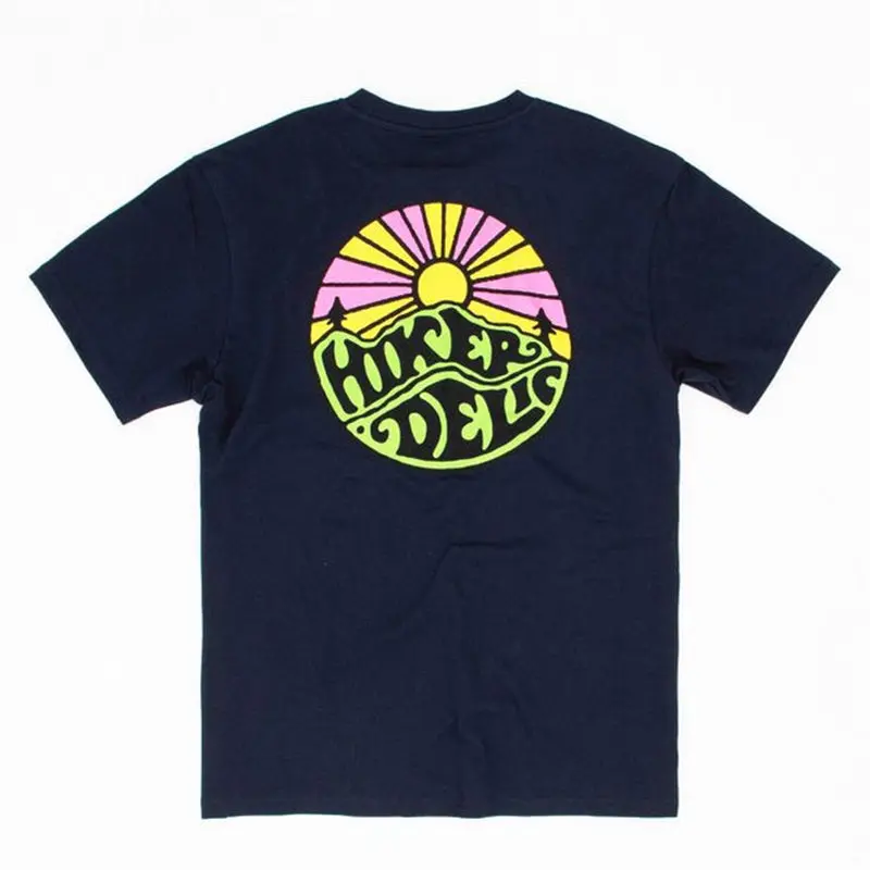 Hikerdelic Original Logo Short Sleeve T-Shirt Navy - Image 2