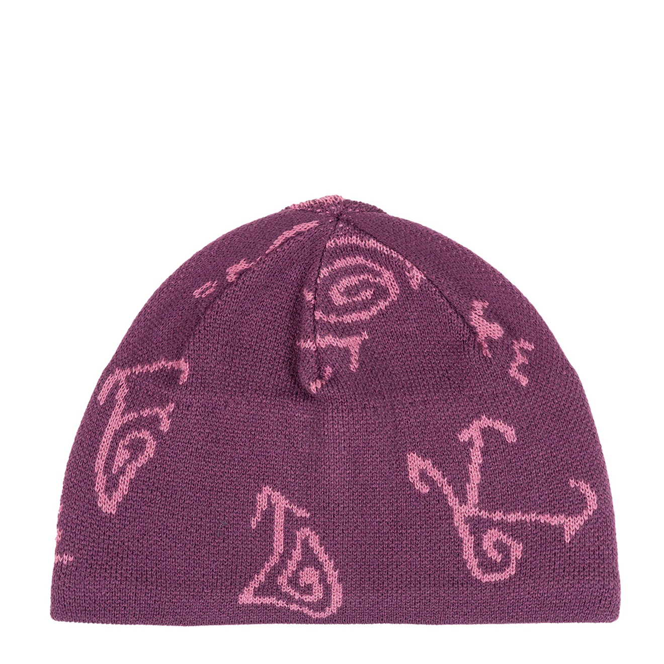 Hikerdelic Petroglyph Skull Beanie Grape