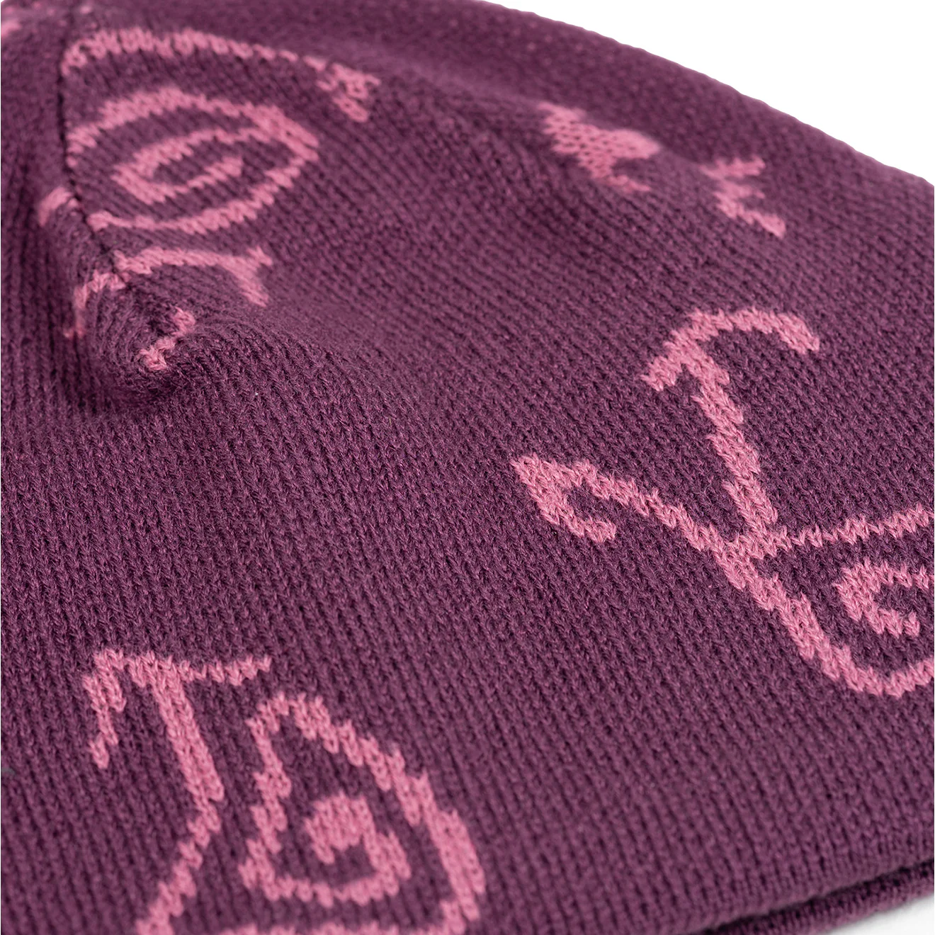 Hikerdelic Petroglyph Skull Beanie Grape - Image 2