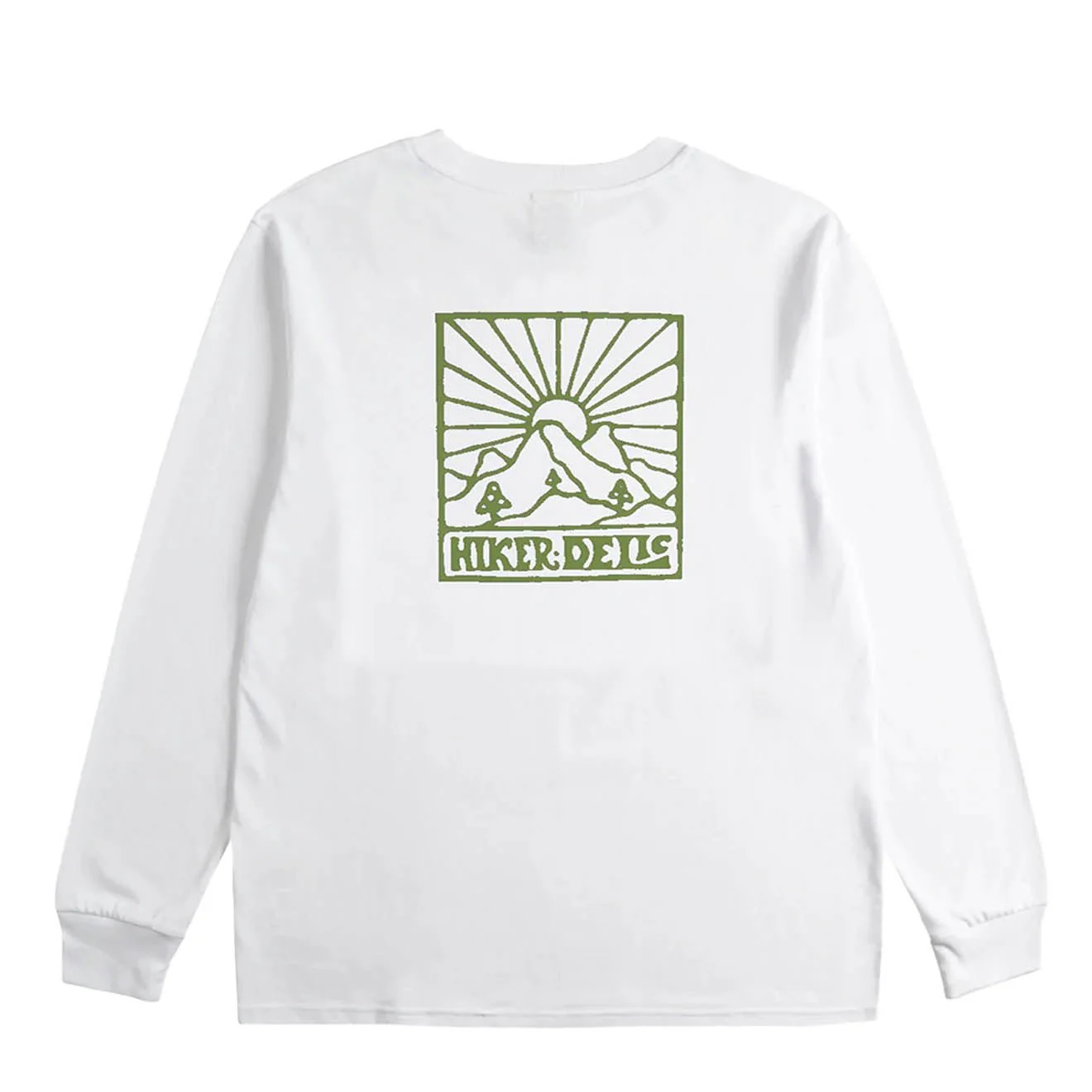 Hikerdelic Quad Logo LS T-Shirt White - Image 2
