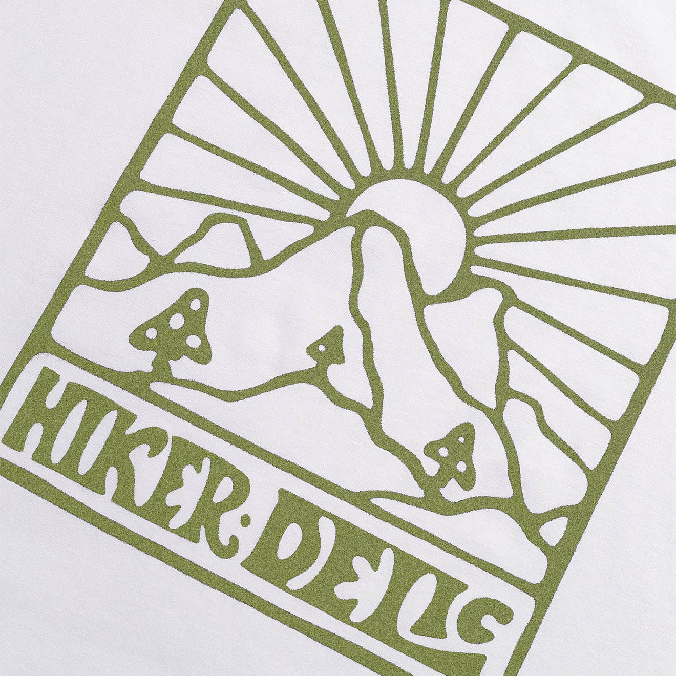 Hikerdelic Quad Logo LS T-Shirt White - Image 4
